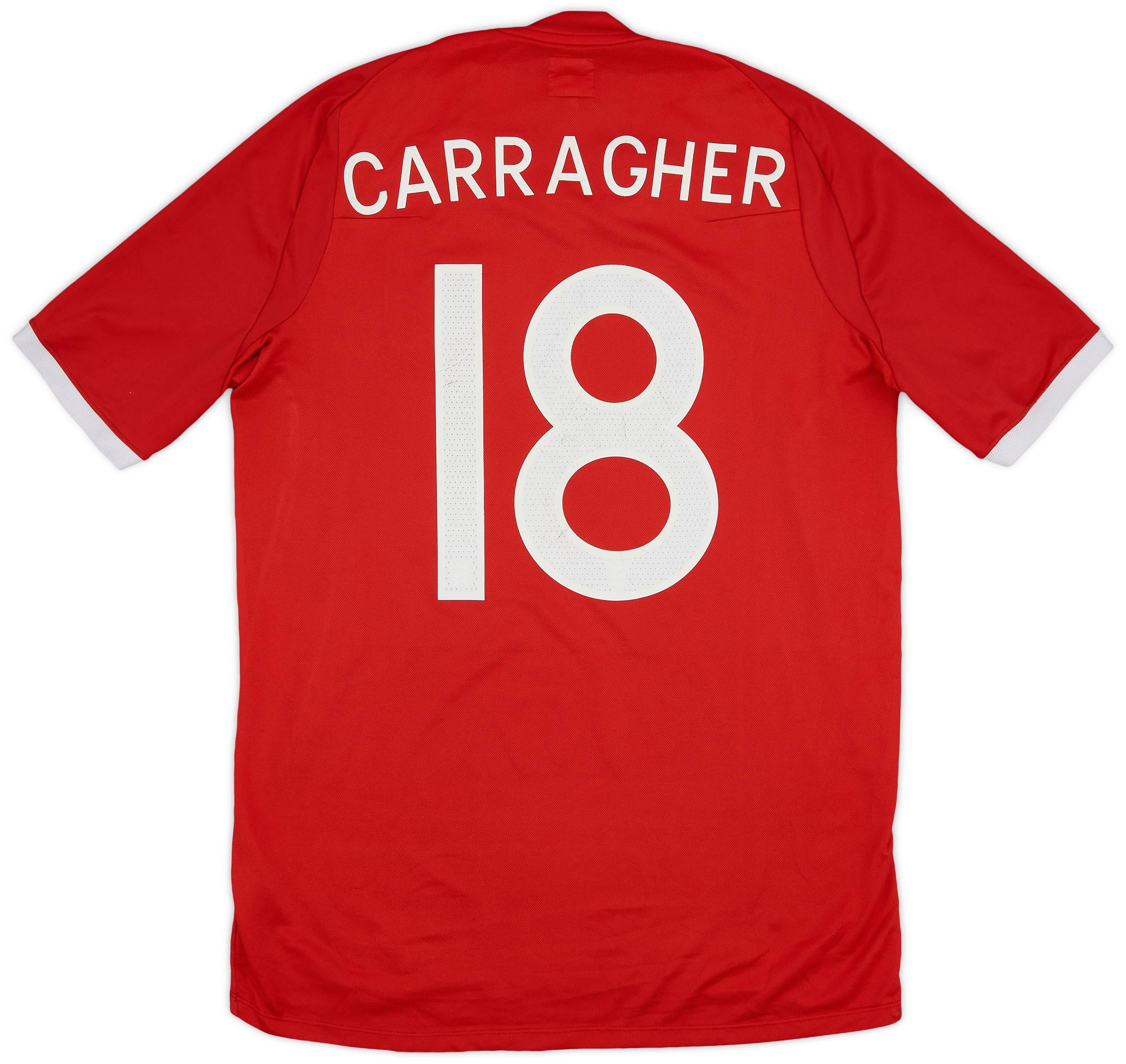 2010-11 England Away Shirt Carragher #18 - 5/10 - (M)