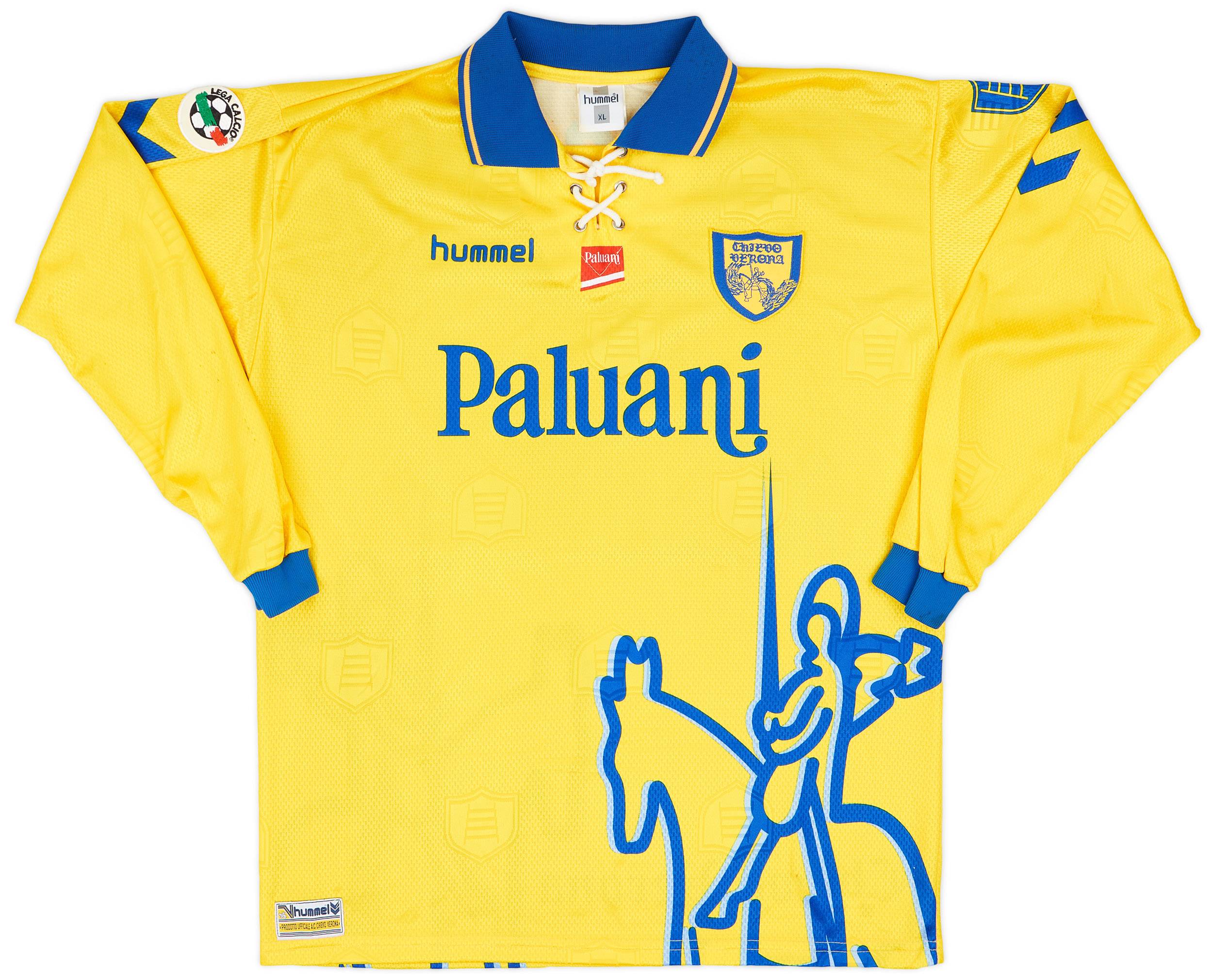 Chievo Verona MANFREDINI 16 XL シャツ 実使用 Chievo Verona