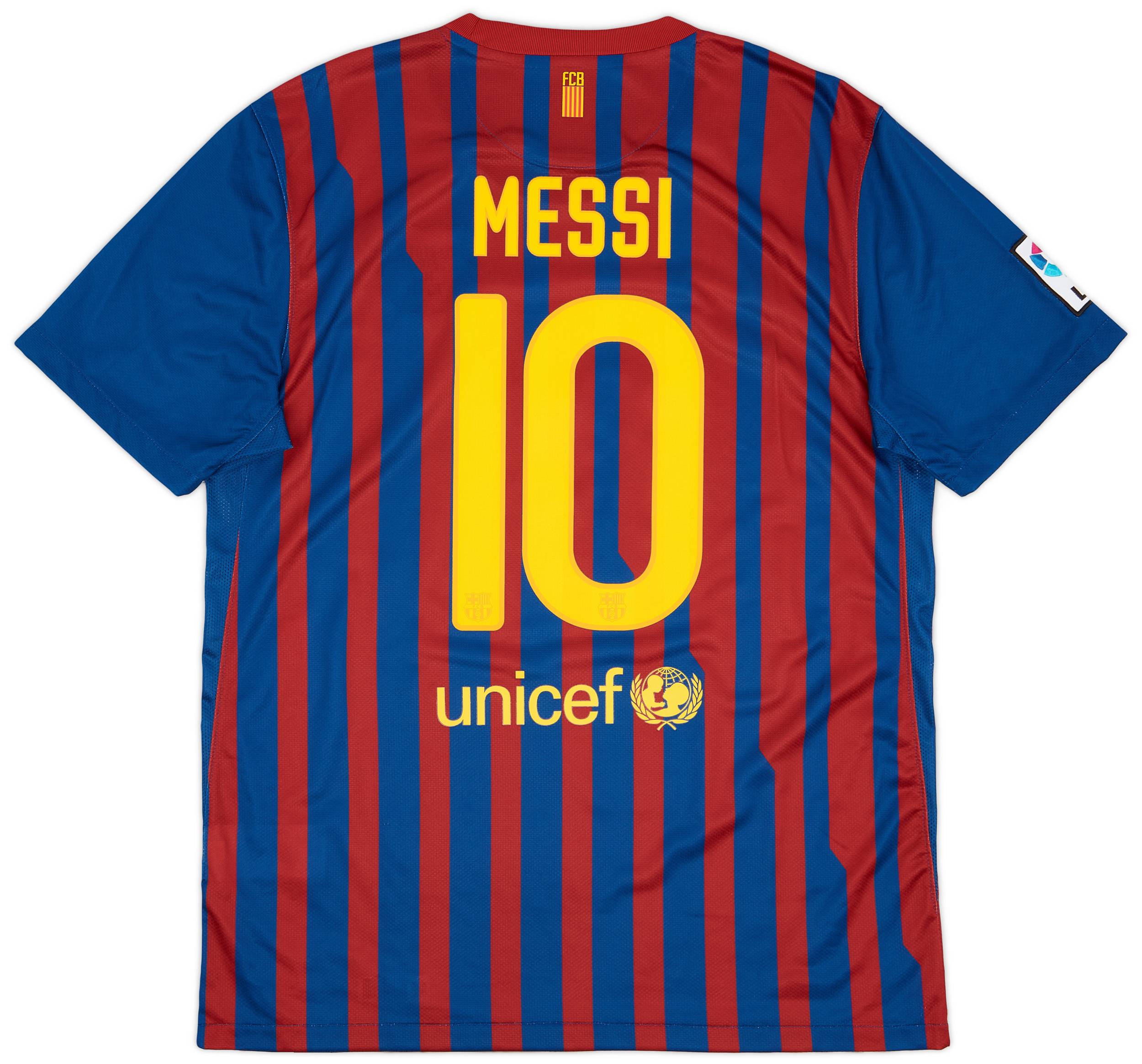 2011-12 Barcelona Home Shirt Messi #10 - 9/10 - (L)