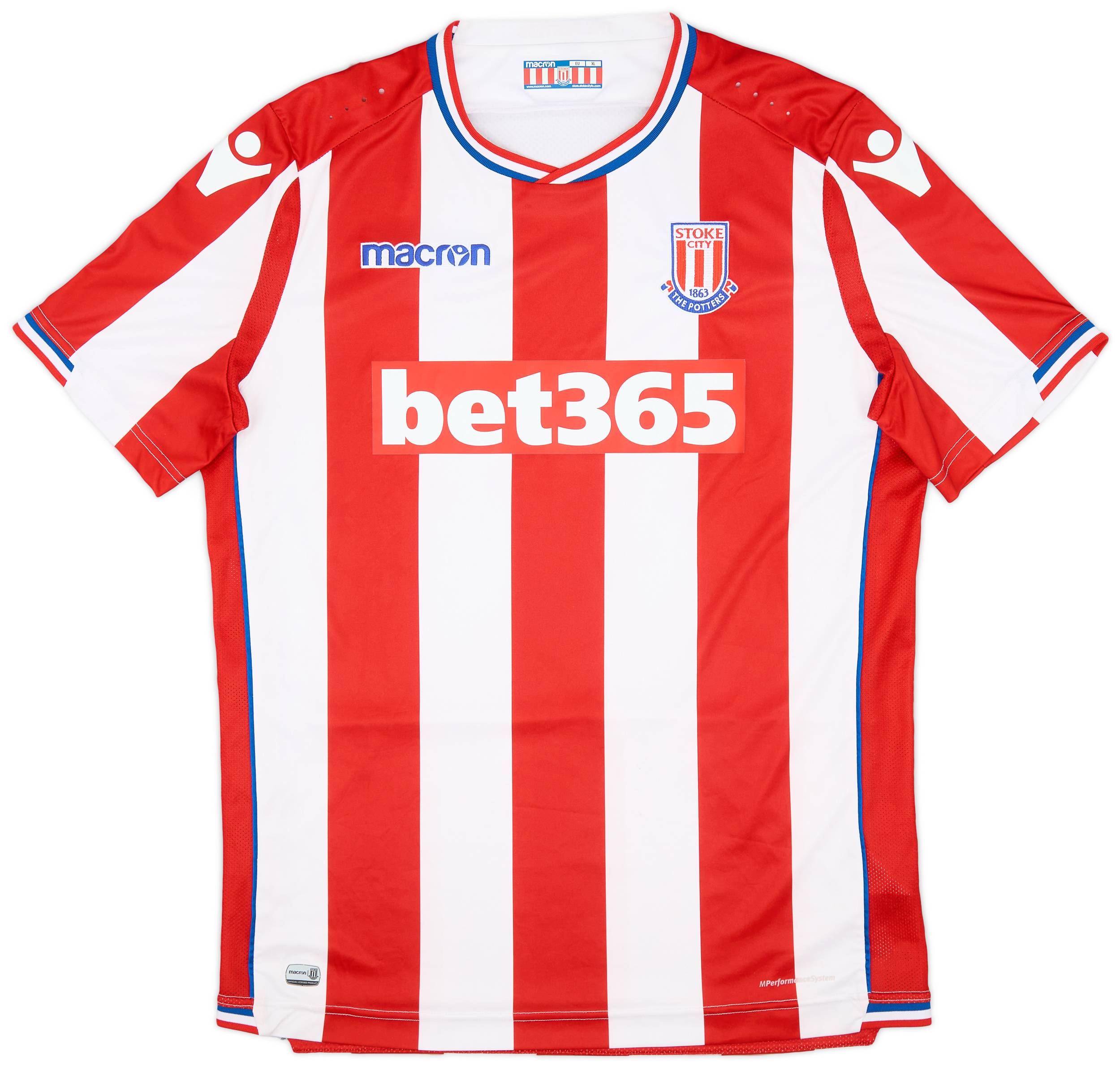 2017-18 Stoke City Home Shirt - 8/10 - (XL)