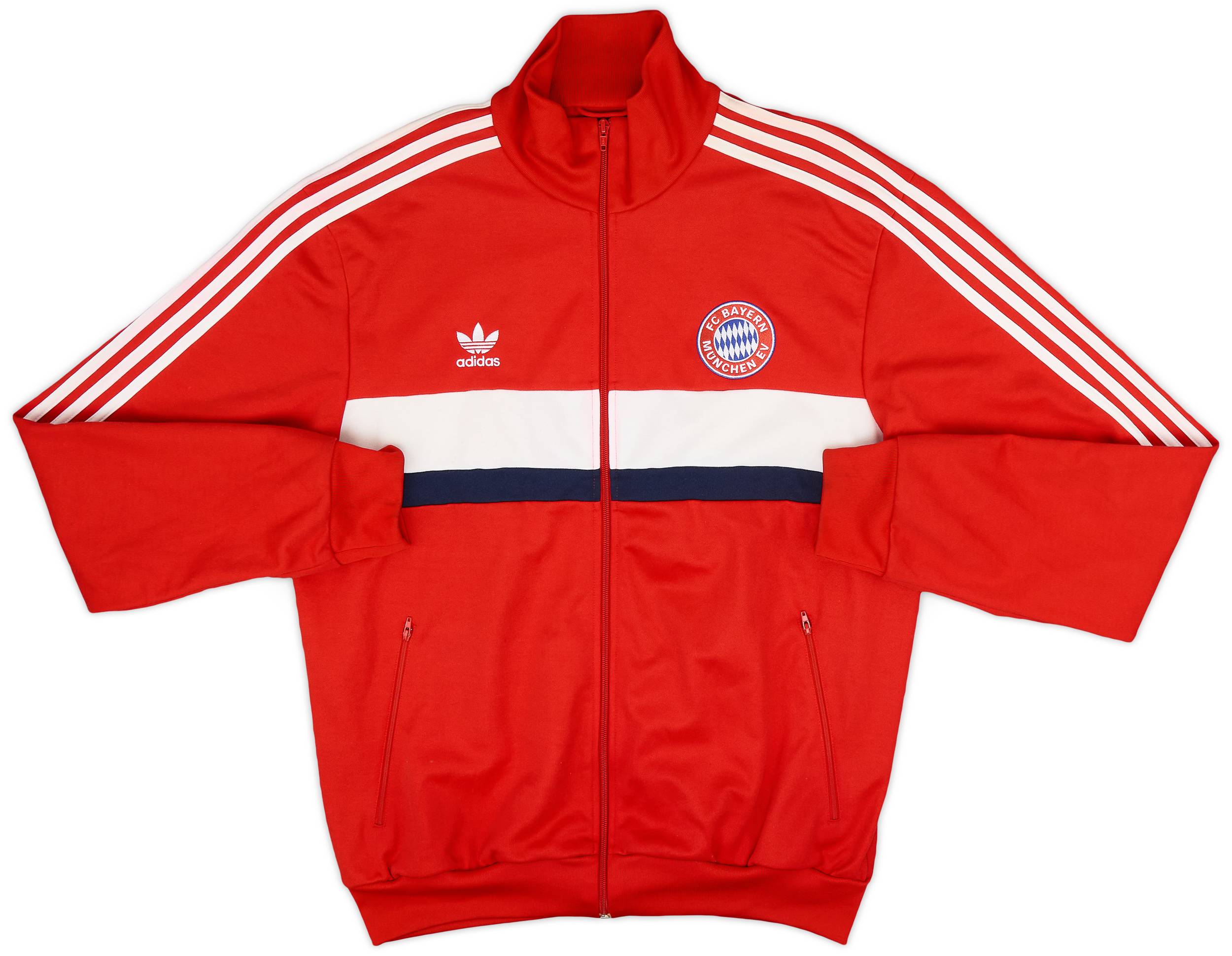 Adidas FC Bayern Munchen Jacket Mens 2XL Red Full Zip