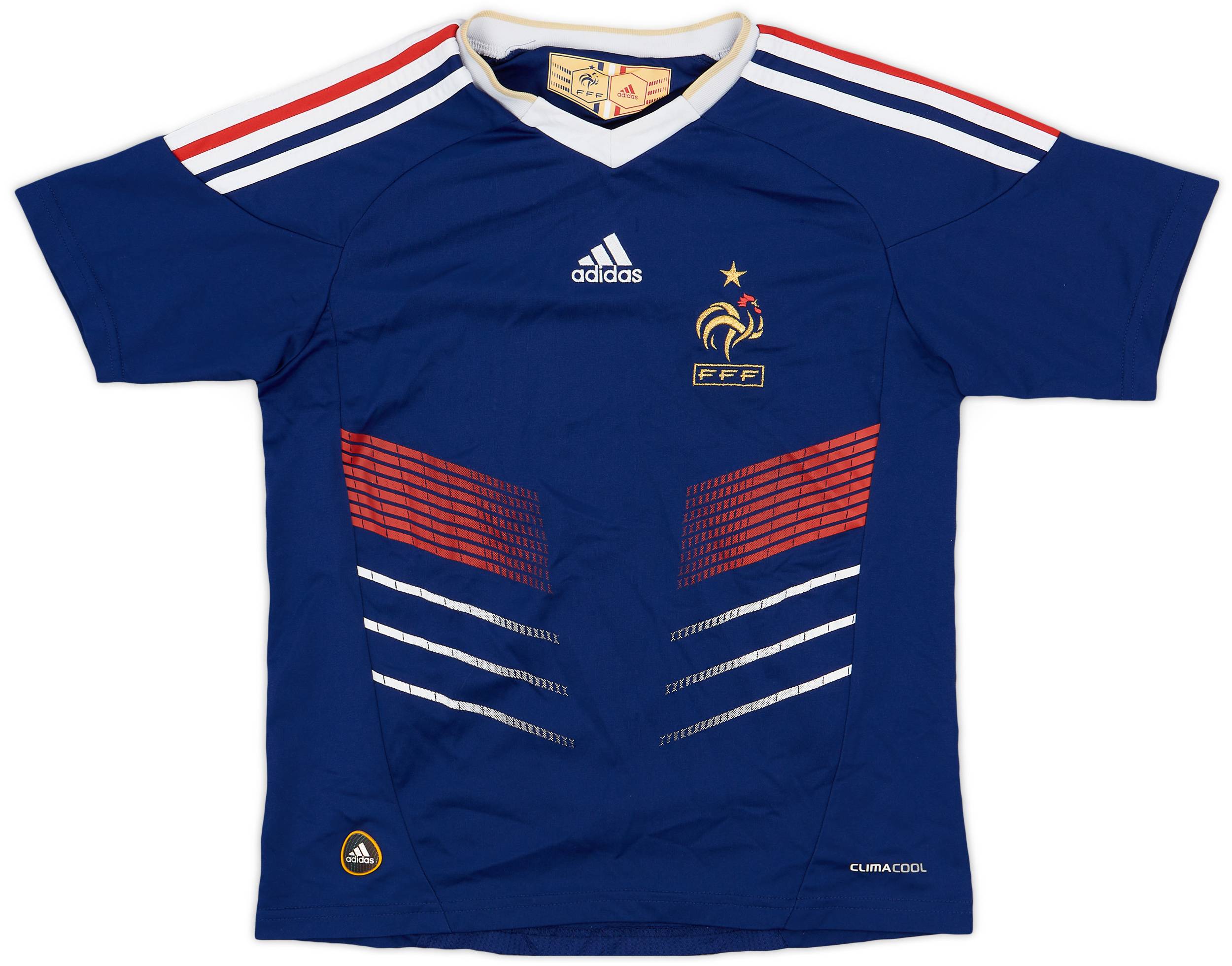 2009-10 France Home Shirt - 9/10 - (S.Boys)