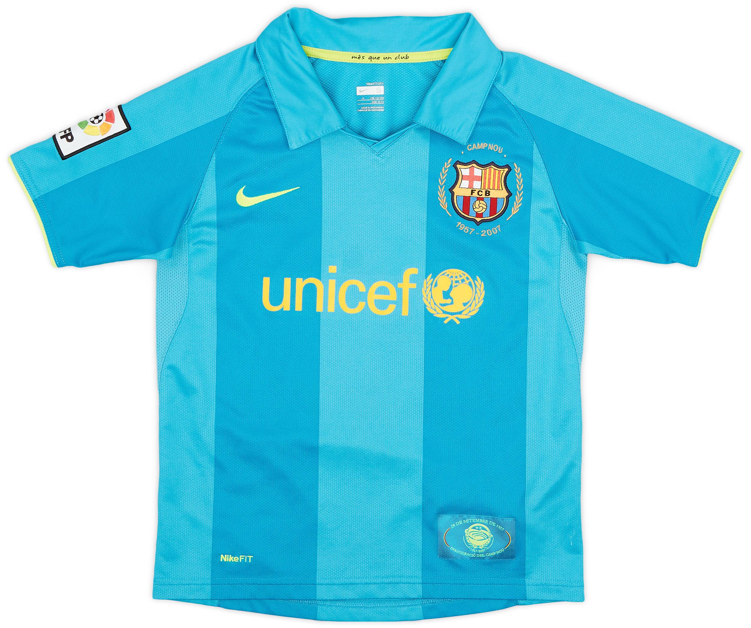 2007-09 Barcelona Away Shirt - 8/10 - (S.Boys)