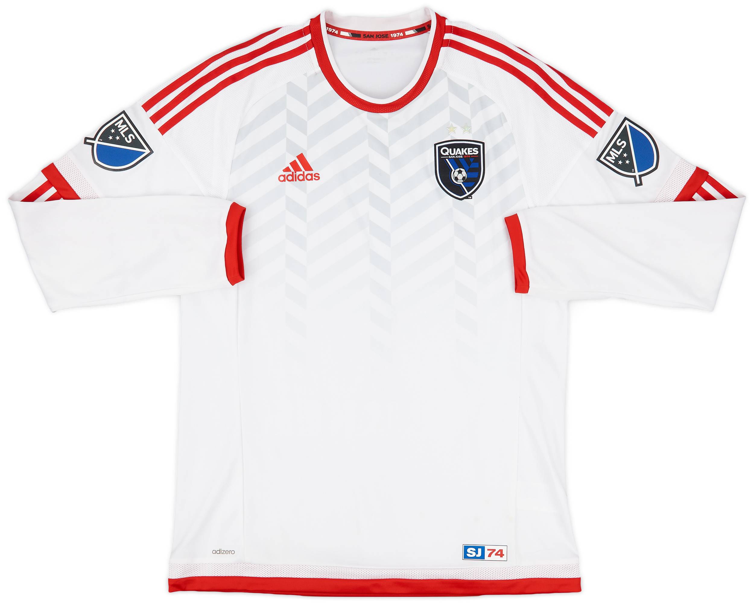2015 San Jose Earthquakes Authentic Away L/S Shirt (L)