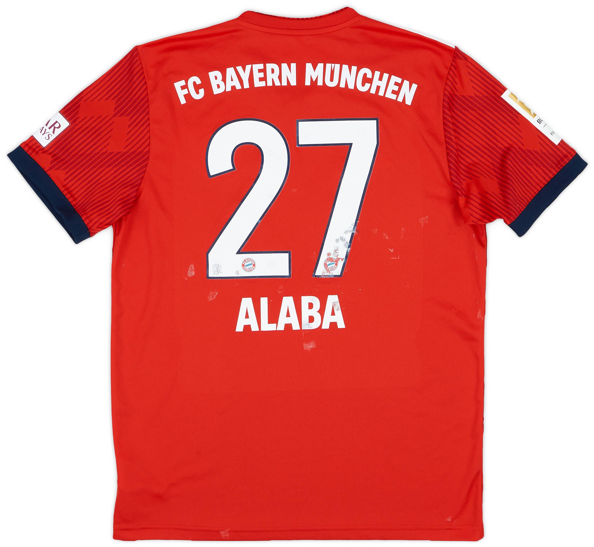 2018-19 Bayern Munich Home Shirt Alaba #27 - 4/10 - (M)