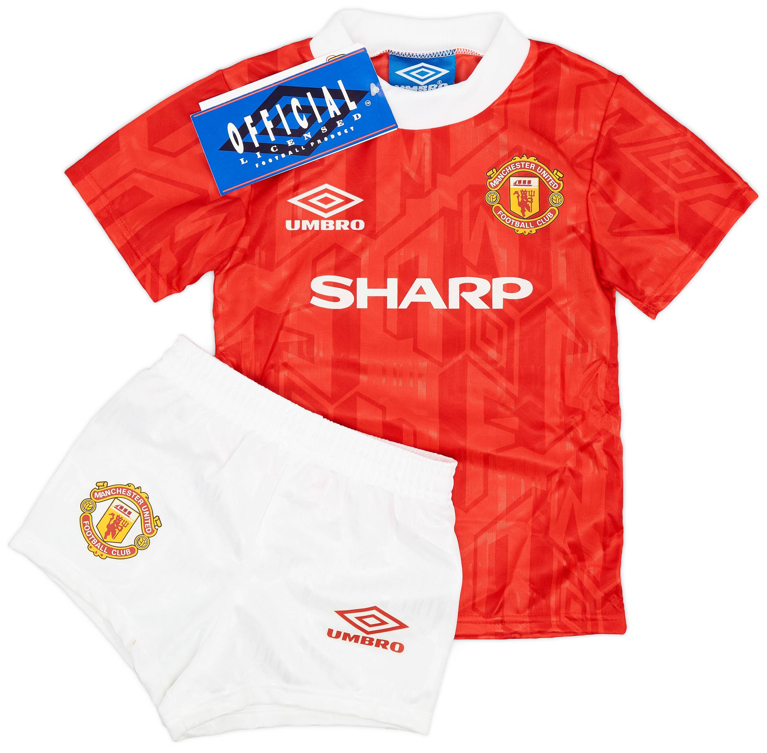 1992-94 Manchester United Home Shirt &amp; Shorts Kit (18-24 Months)