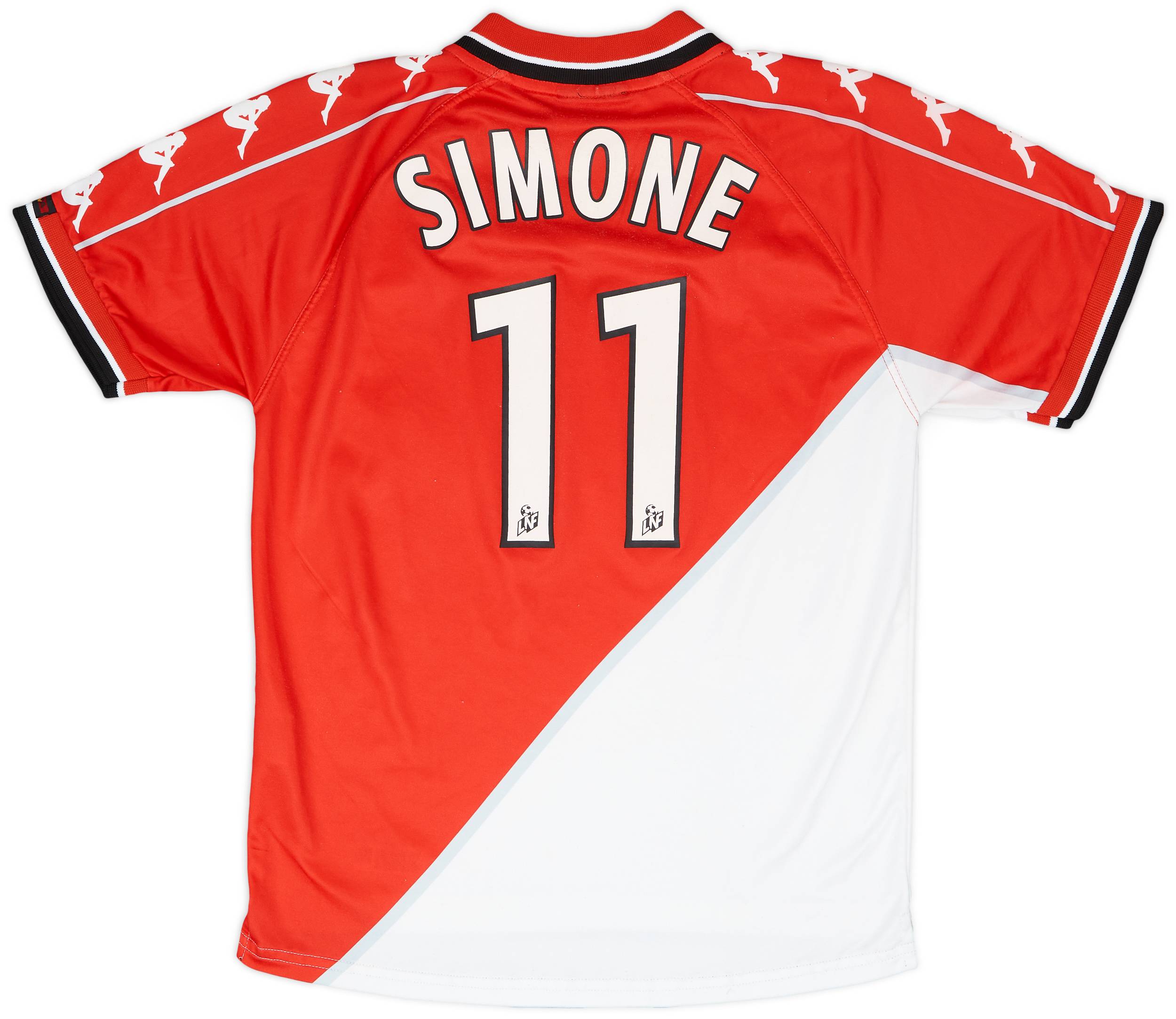 1999-00 Monaco Home Shirt Simone #11 - 5/10 - (S)