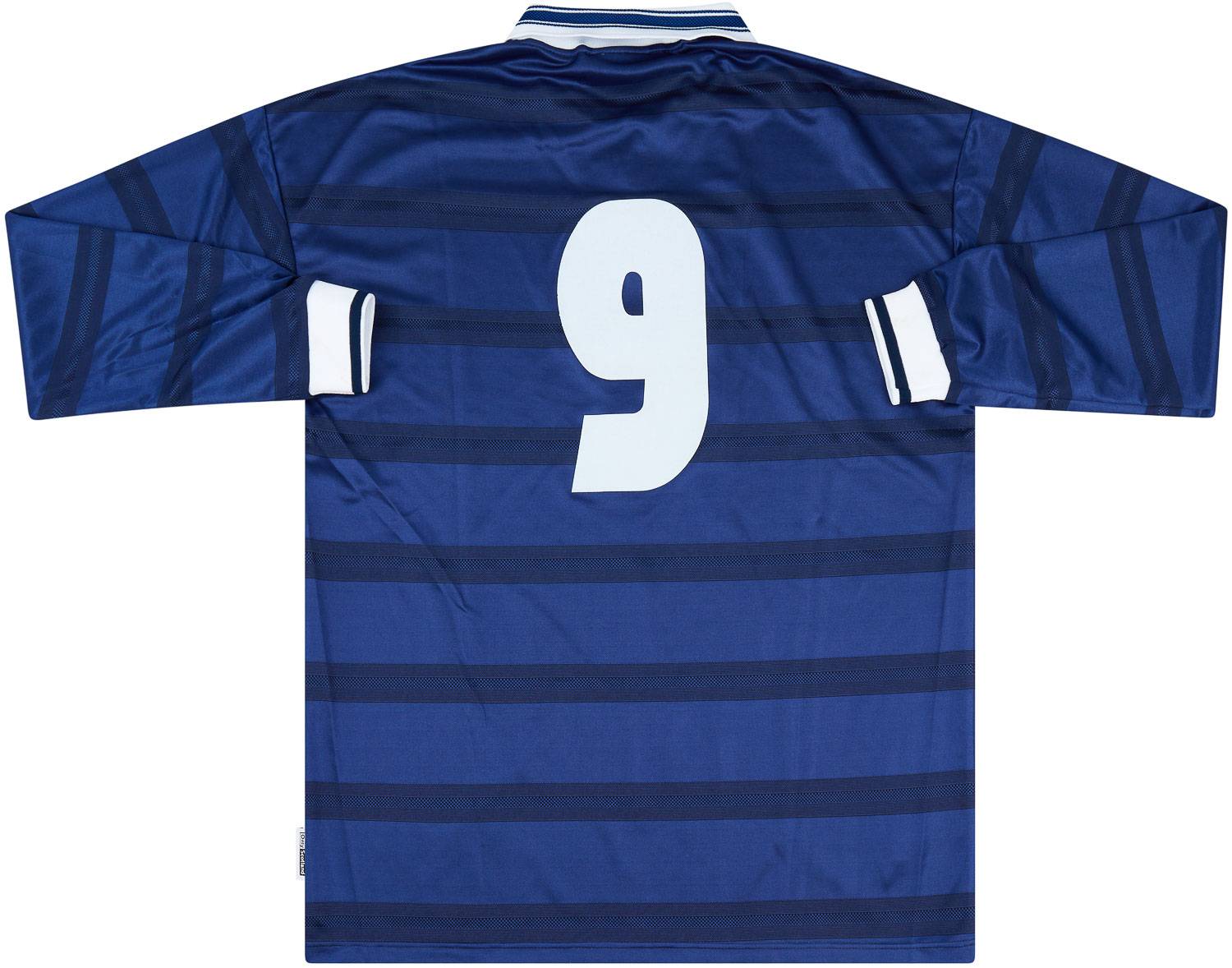 ウェア Scotland 1998 Home Soccer Uniform 1998-00 Scotland Match Issue Home L/S Shirt #9
