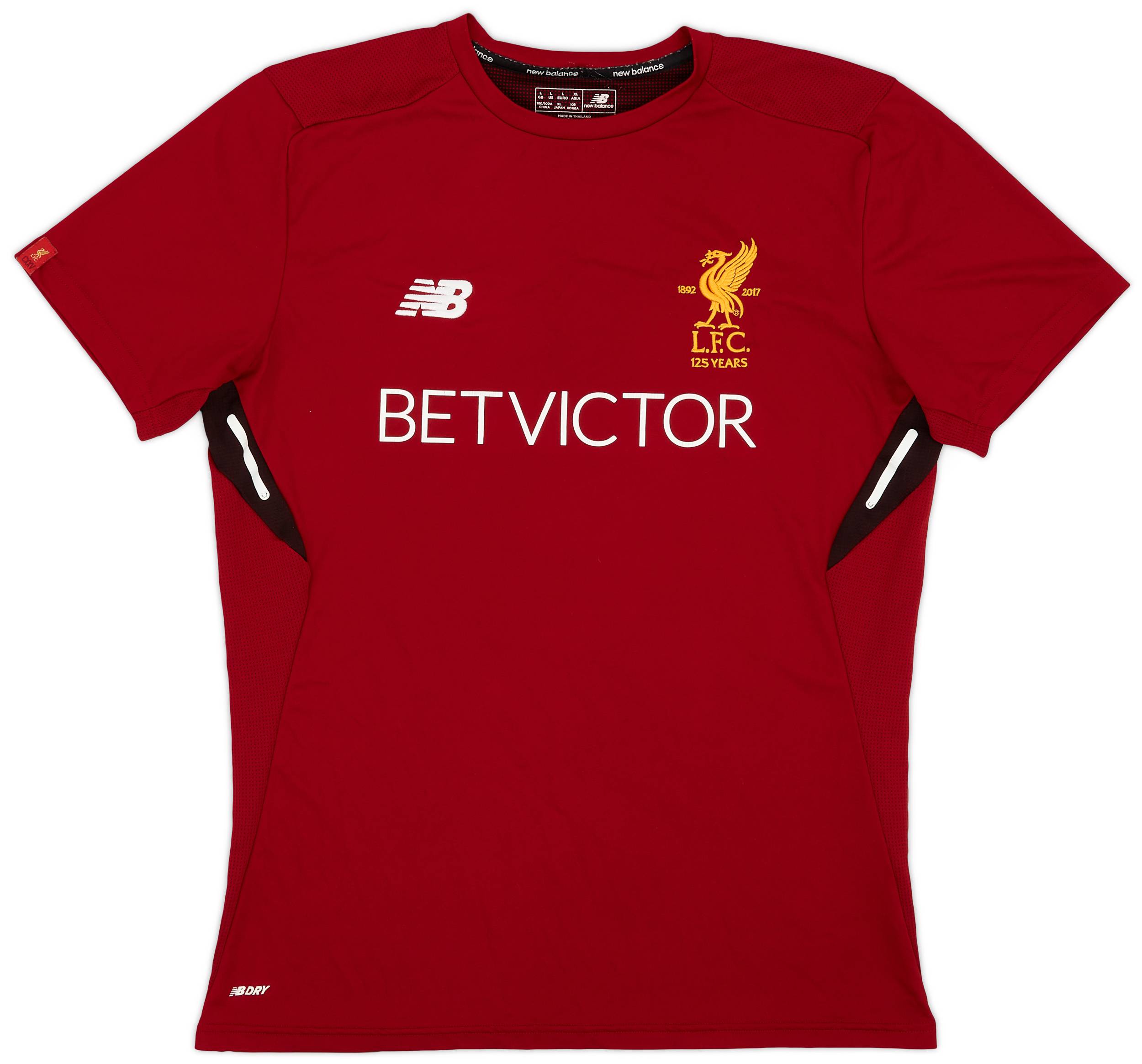 2017 18 Liverpool 125 Years New Balance Training Tee 9 10 L