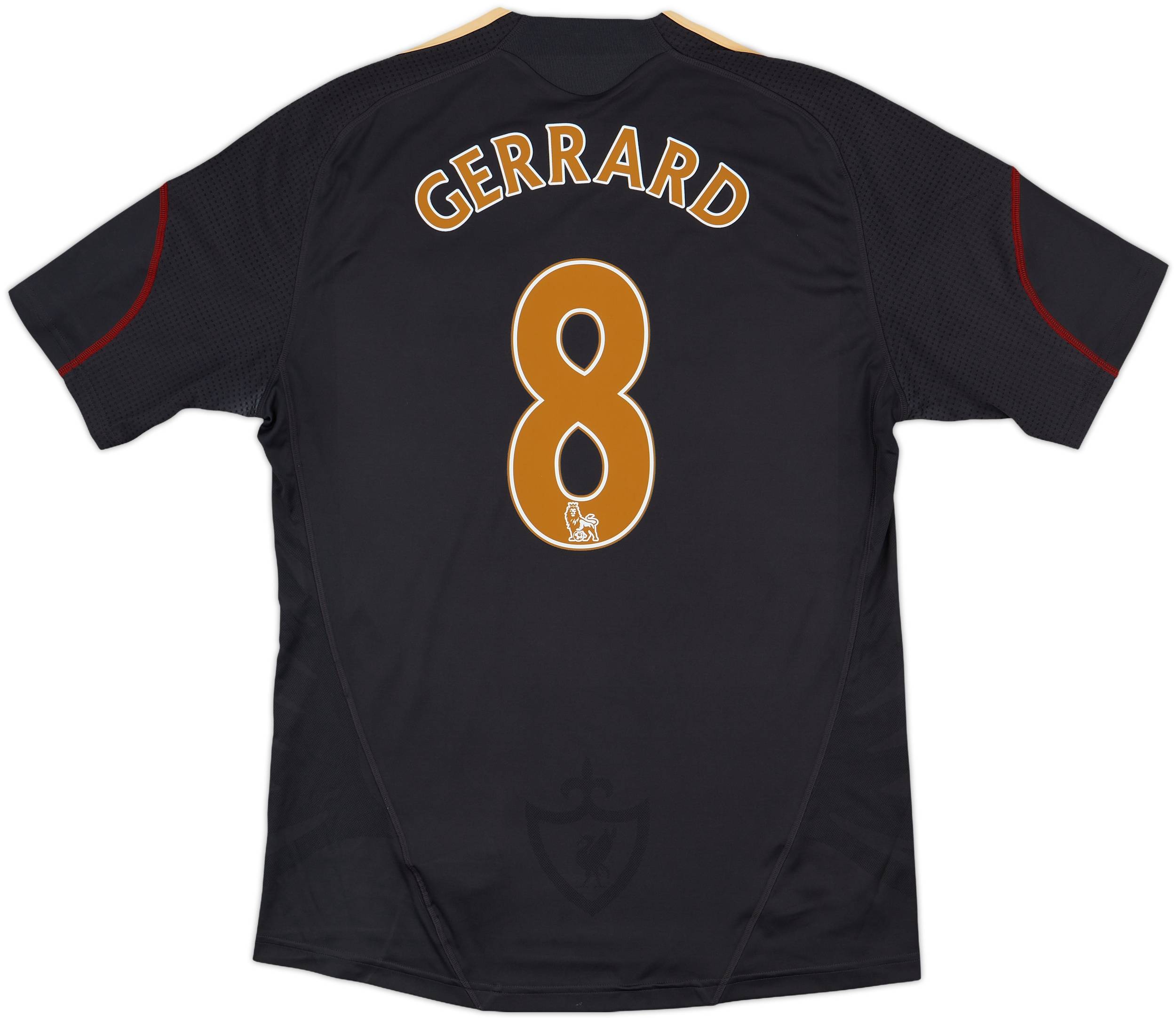 2009-10 Liverpool Away Shirt Gerrard #8 - 6/10 - (L)