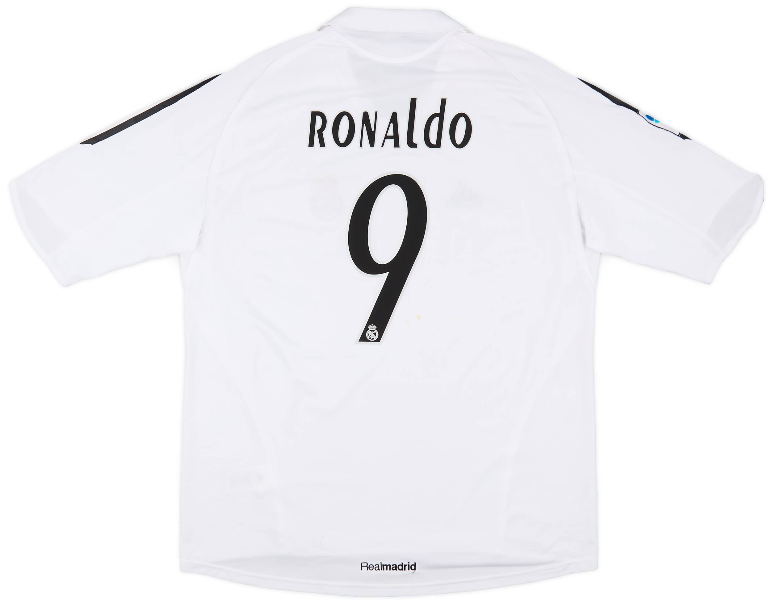 2005-06 Real Madrid Home Shirt Ronaldo #9 - 6/10 - (XL)