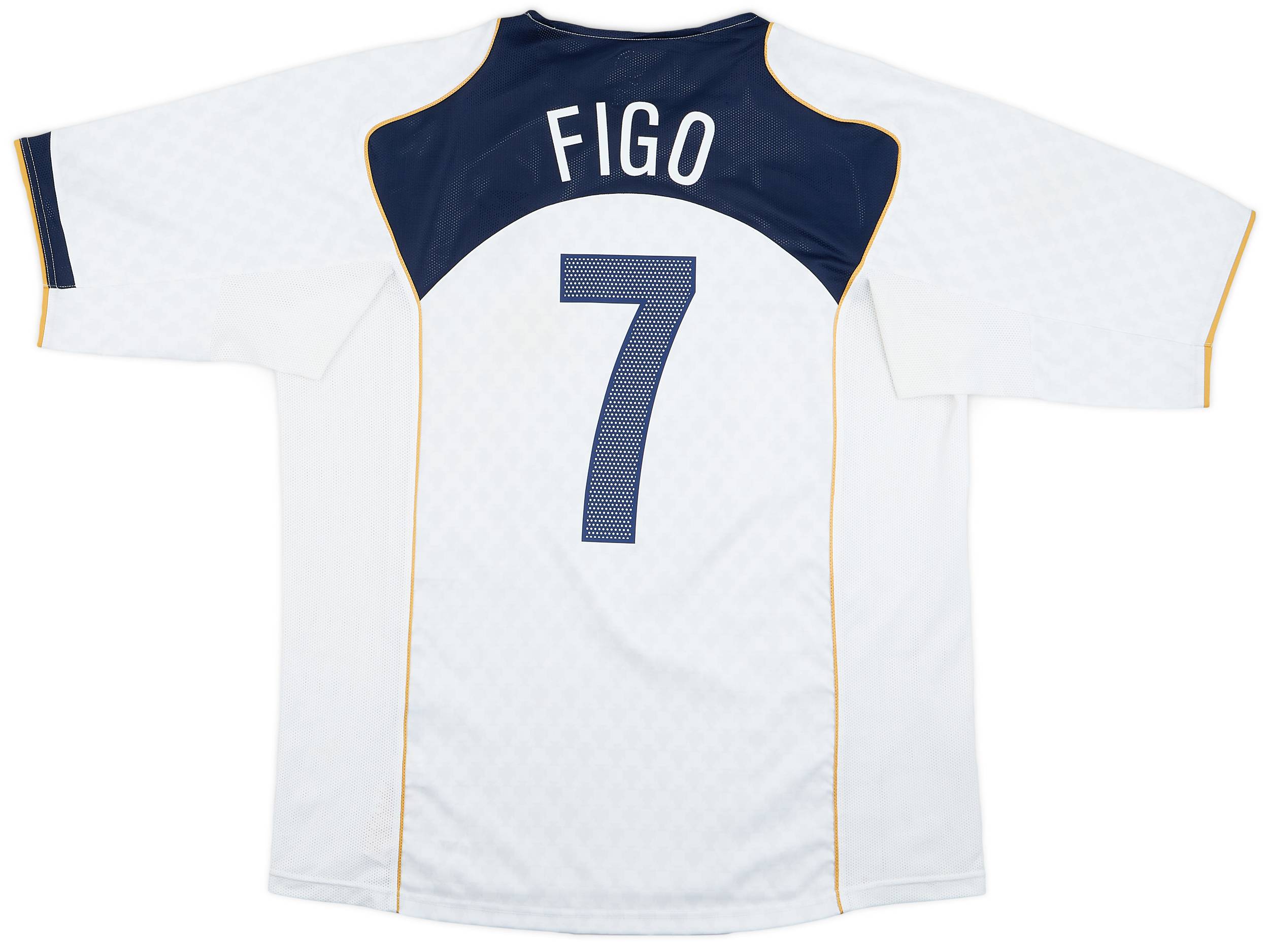 2004-06 Portugal Away Shirt Figo #7 - 8/10 - (XL)