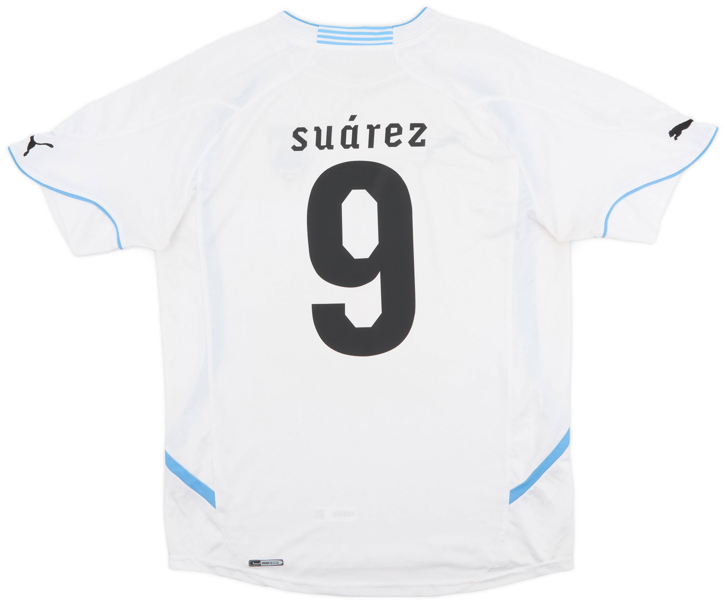 2010-11 Uruguay Away Shirt Suarez #9 - 7/10 - (S)