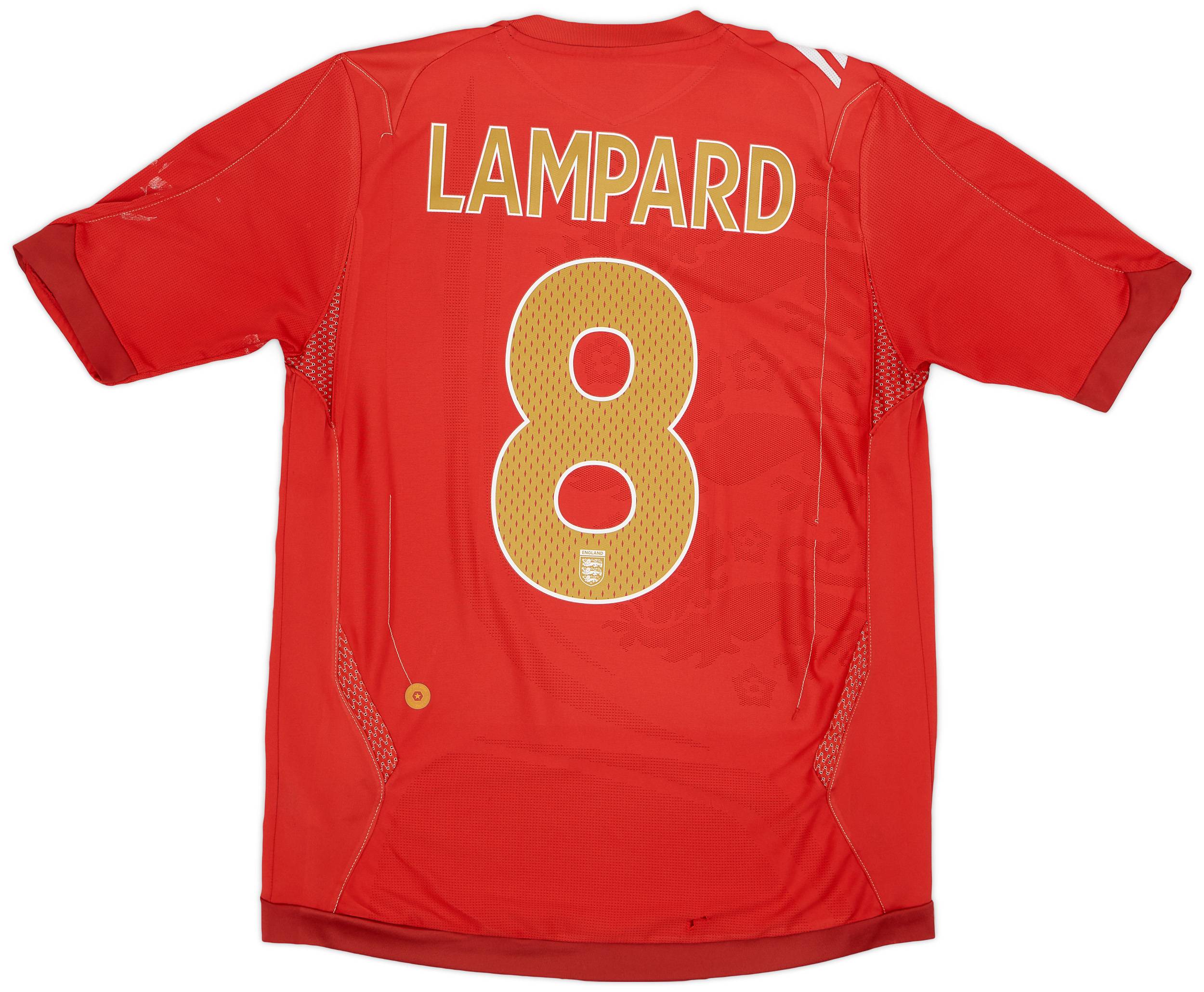 2006-08 England Away Shirt Lampard #8 - 4/10 - (S)