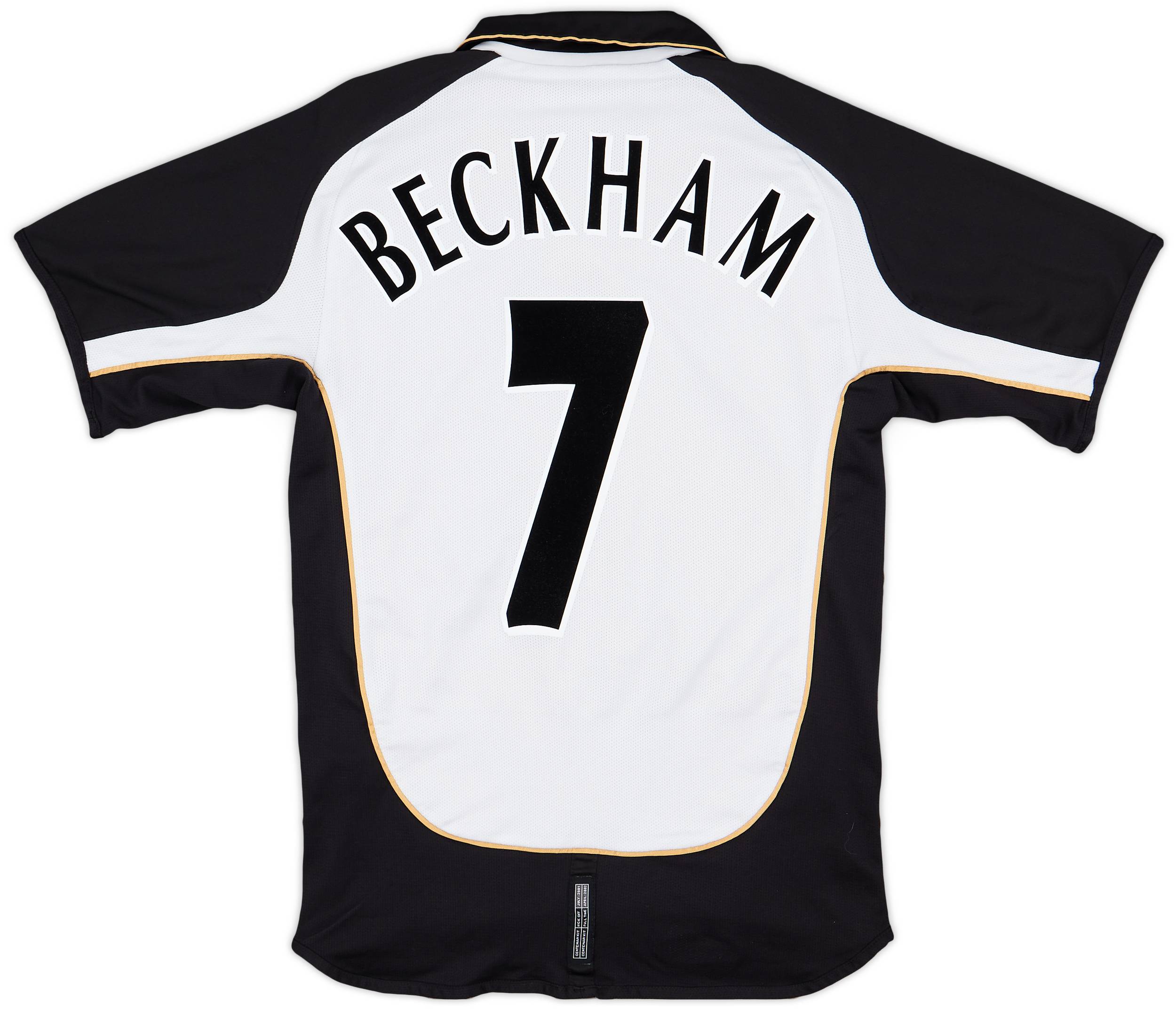 2001-02 Manchester United Centenary Away/Third Shirt Beckham #7 - 7/10 - (S)