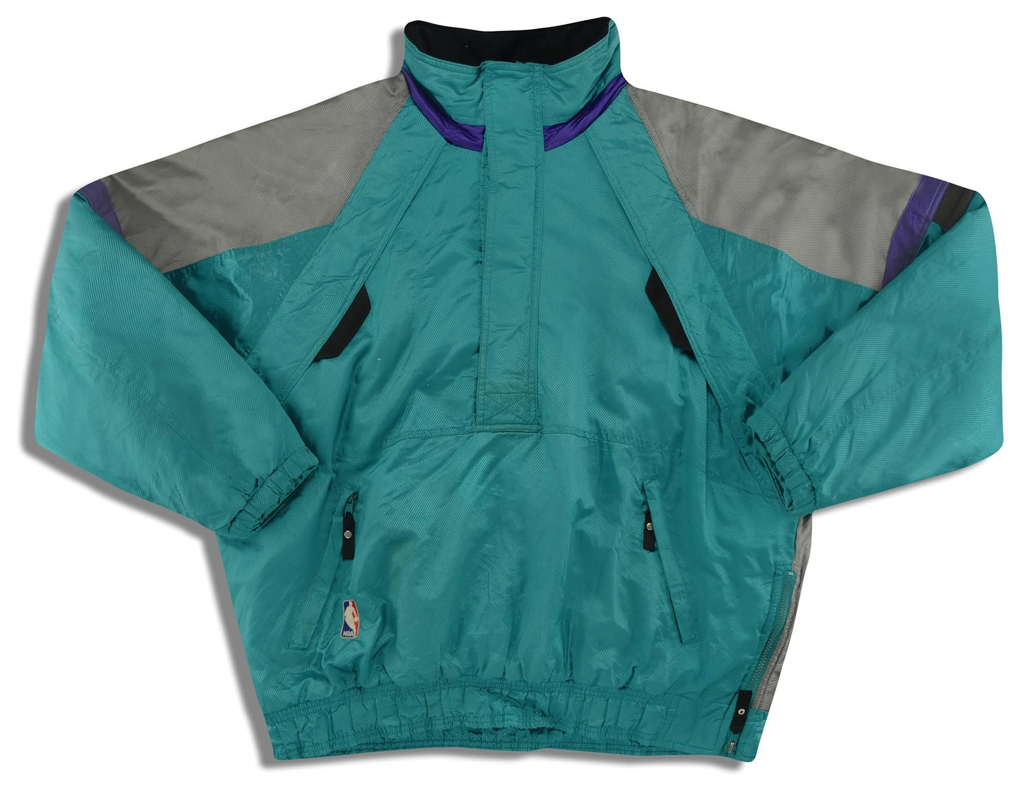 1990 S Charlotte Hornets Starter Pullover Rain Coat L