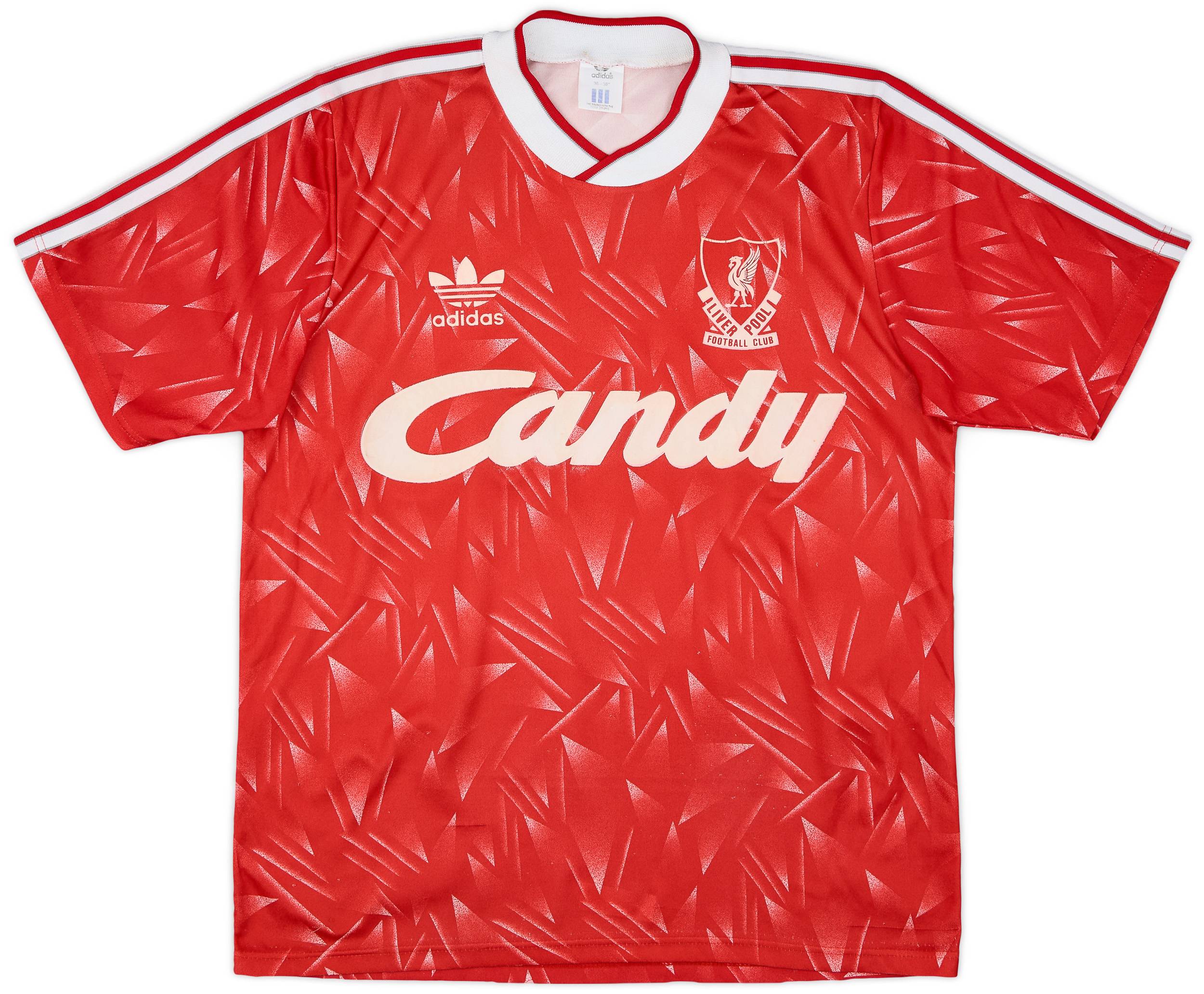 1989-91 Liverpool Home Shirt - 5/10 - (M)