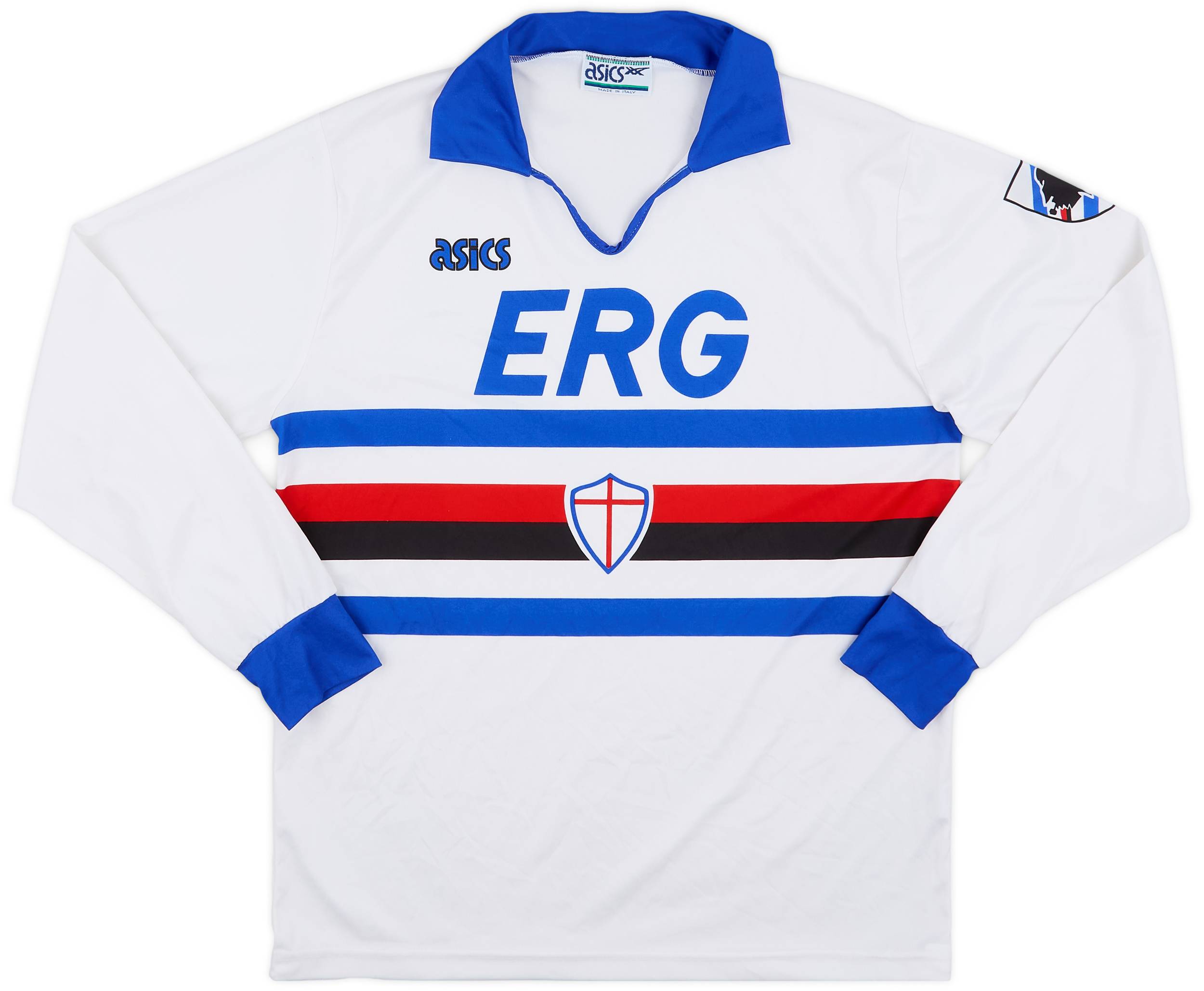 1991-92 Sampdoria Away L/S Shirt - 9/10 - (L)