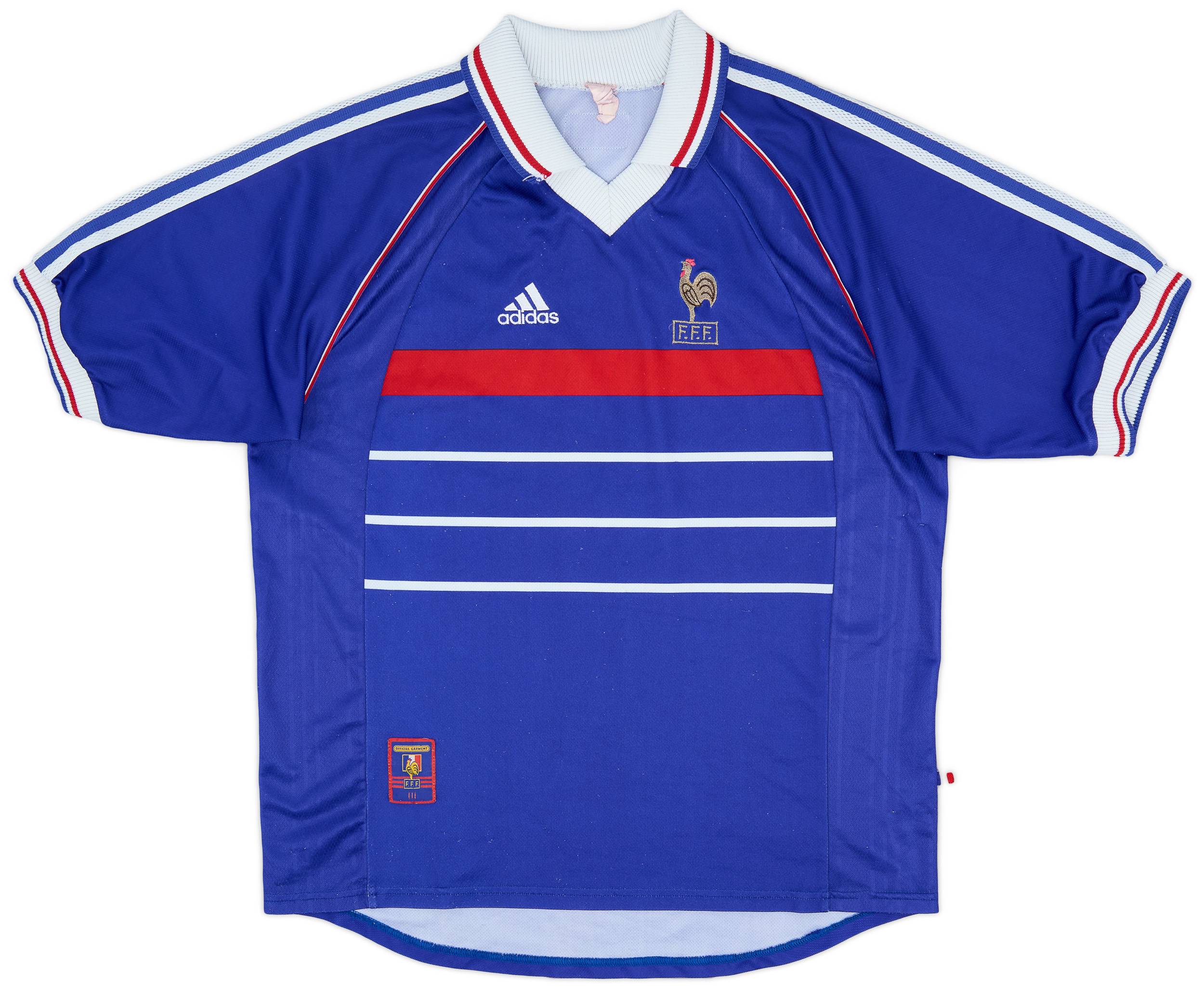 1998-00 France Home Shirt - 8/10 - (XL)