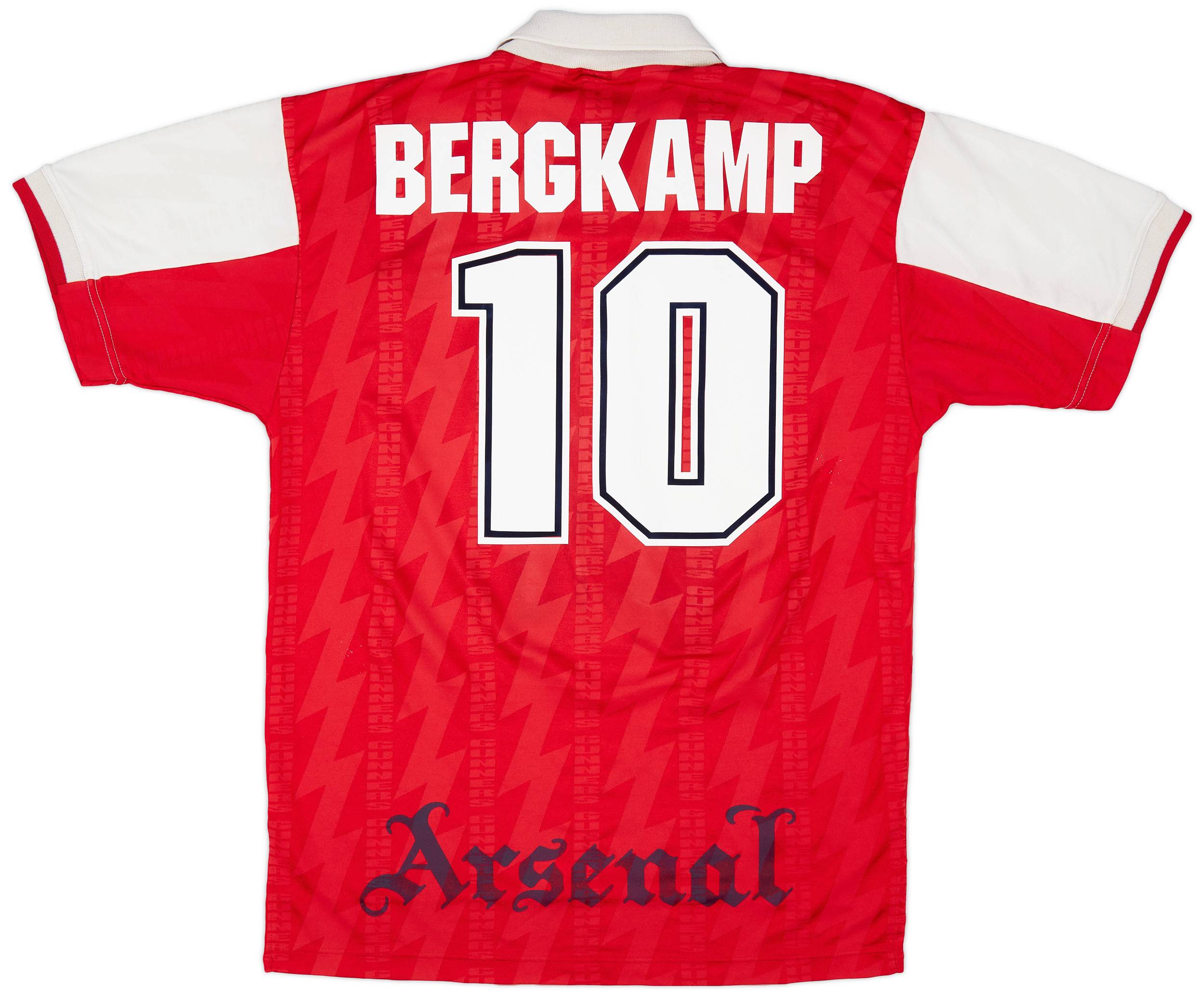 1994-96 Arsenal Home Shirt Bergkamp #10 - 8/10 - (L)