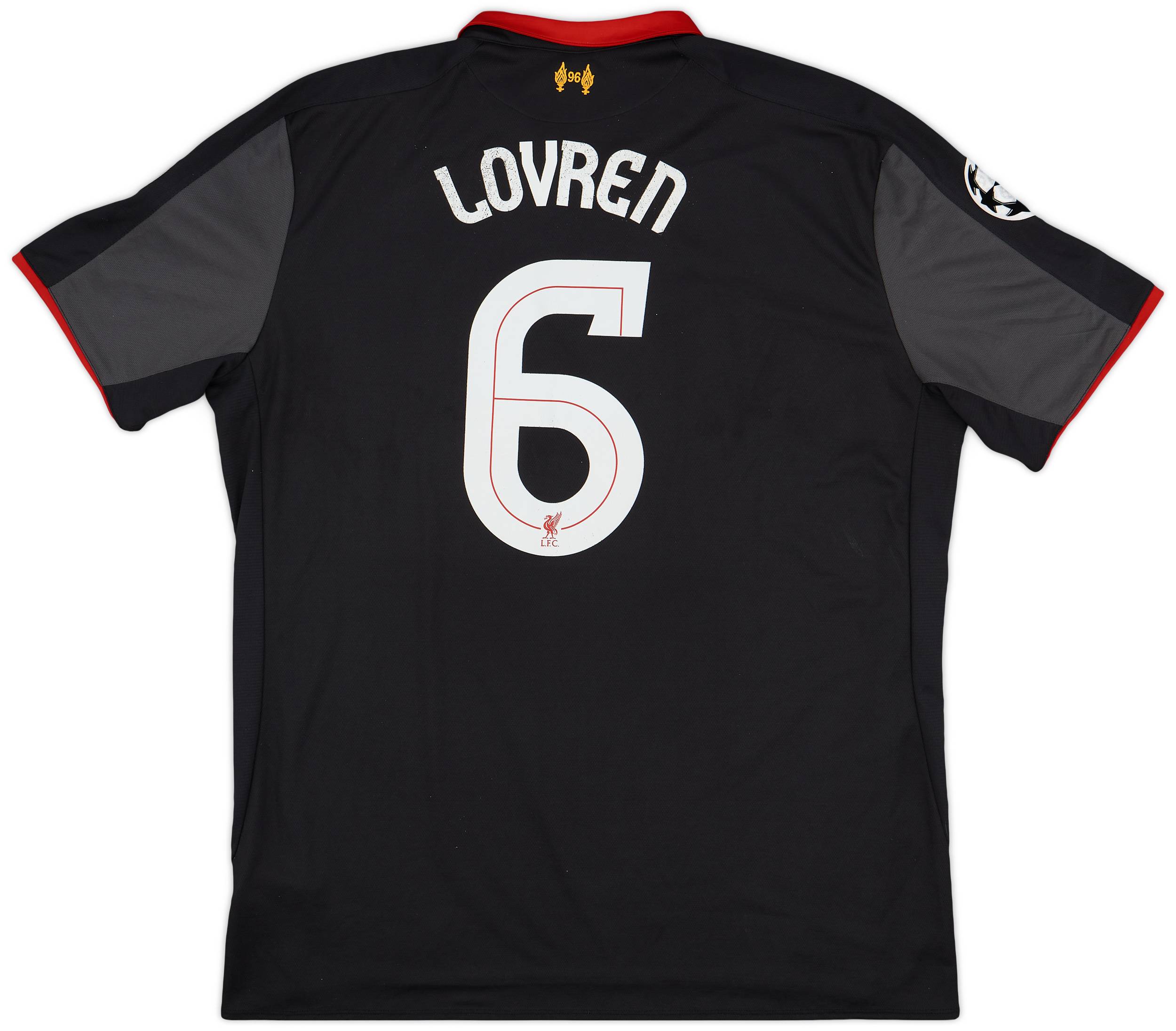 2014-15 Liverpool Third Shirt Lovren #6 - 6/10 - (3XL)