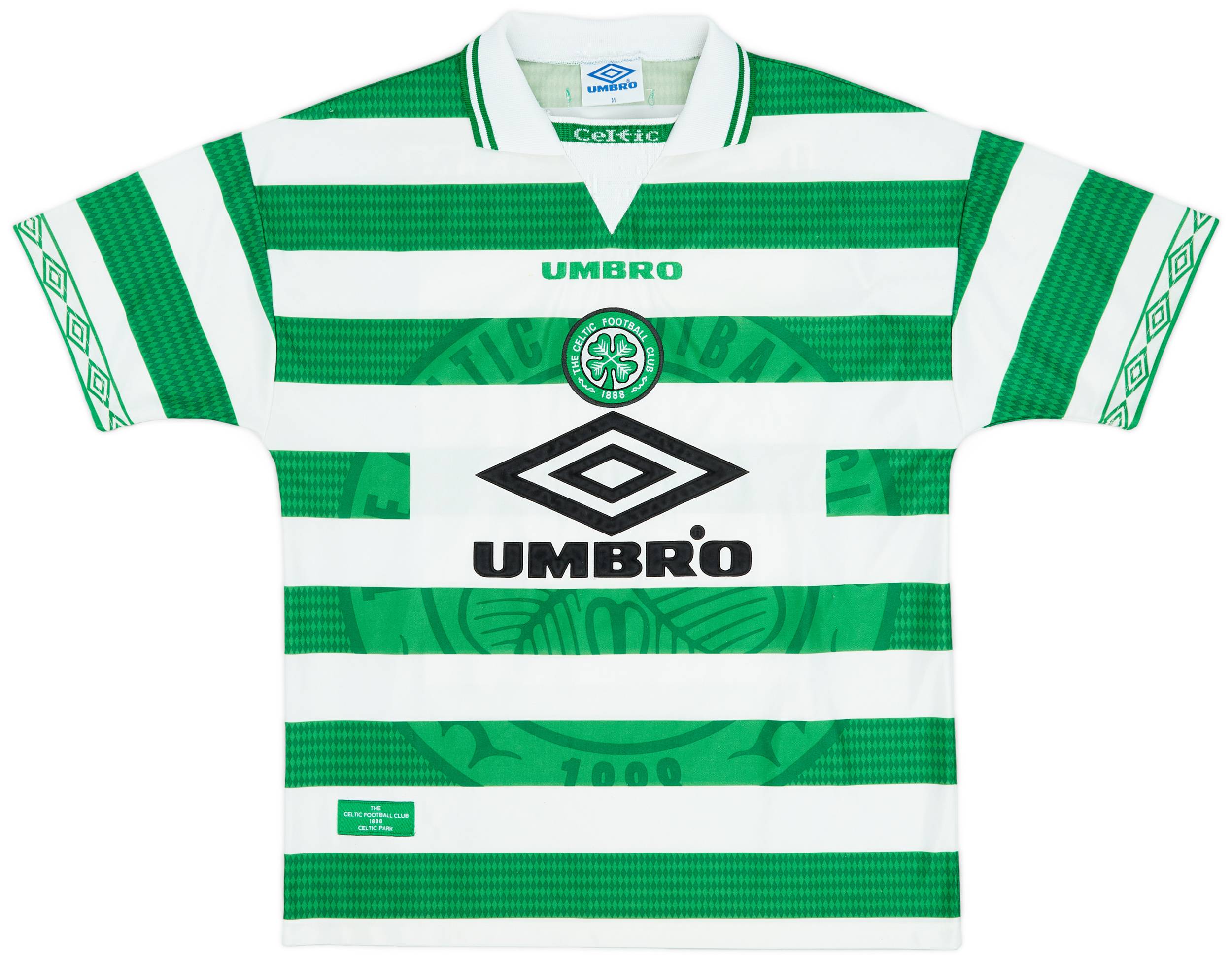 1997-99 Celtic Home Shirt Larsson #7 - 9/10 - (M)