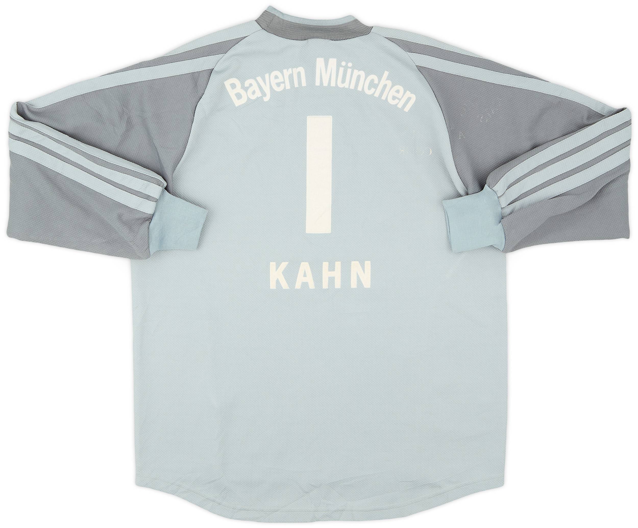 2001-02 Bayern Munich GK Shirt Kahn #1 - 8/10 - (XL.Boys)