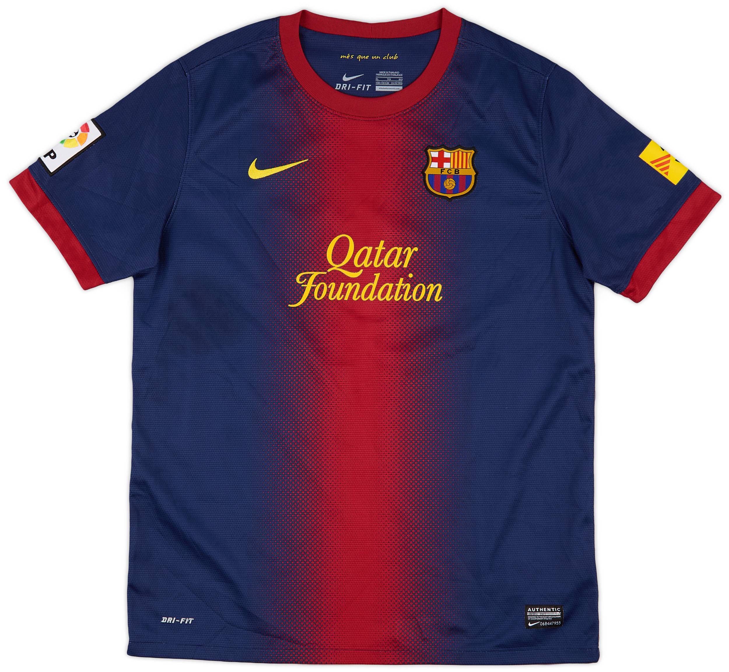 2012-13 Barcelona Home Shirt - 9/10 - (XL.Boys)