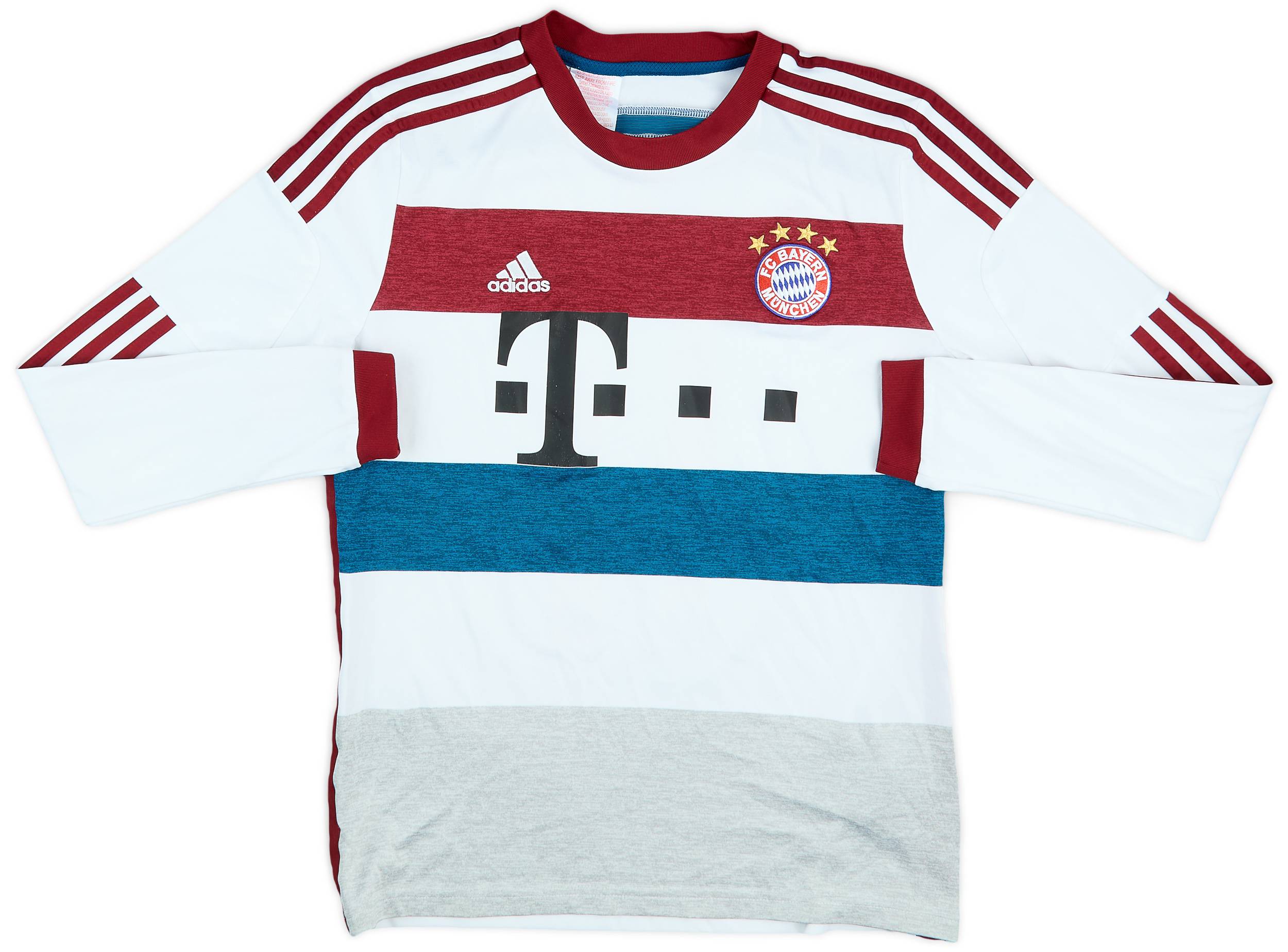 14/15 adidas × BAYERN Away Game Shirts 2014-15 Bayern Munich Away Shirt - 8/10 - (XL.Boys)