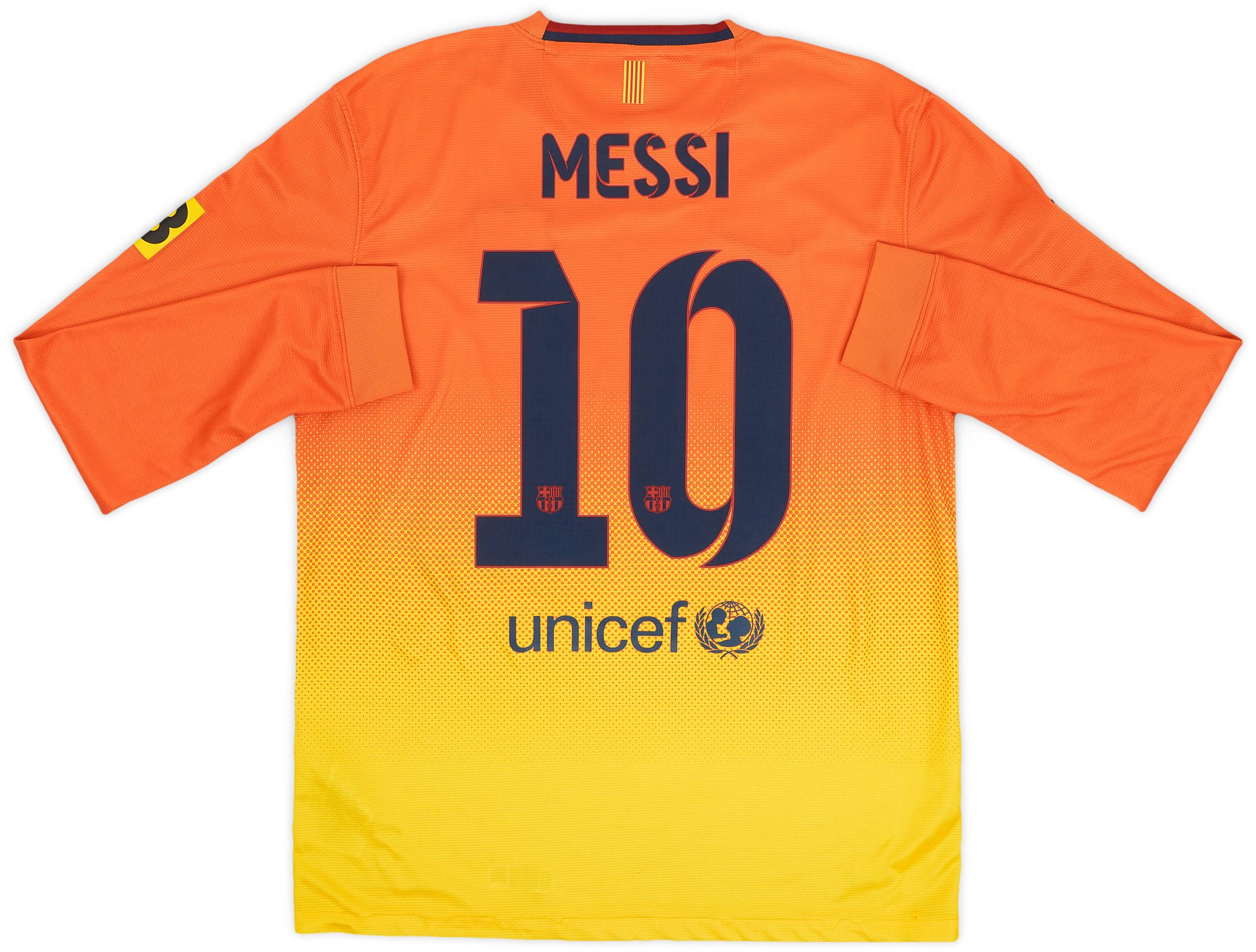 2012-13 Barcelona Away L/S Shirt Messi #10 - 8/10 - (M)