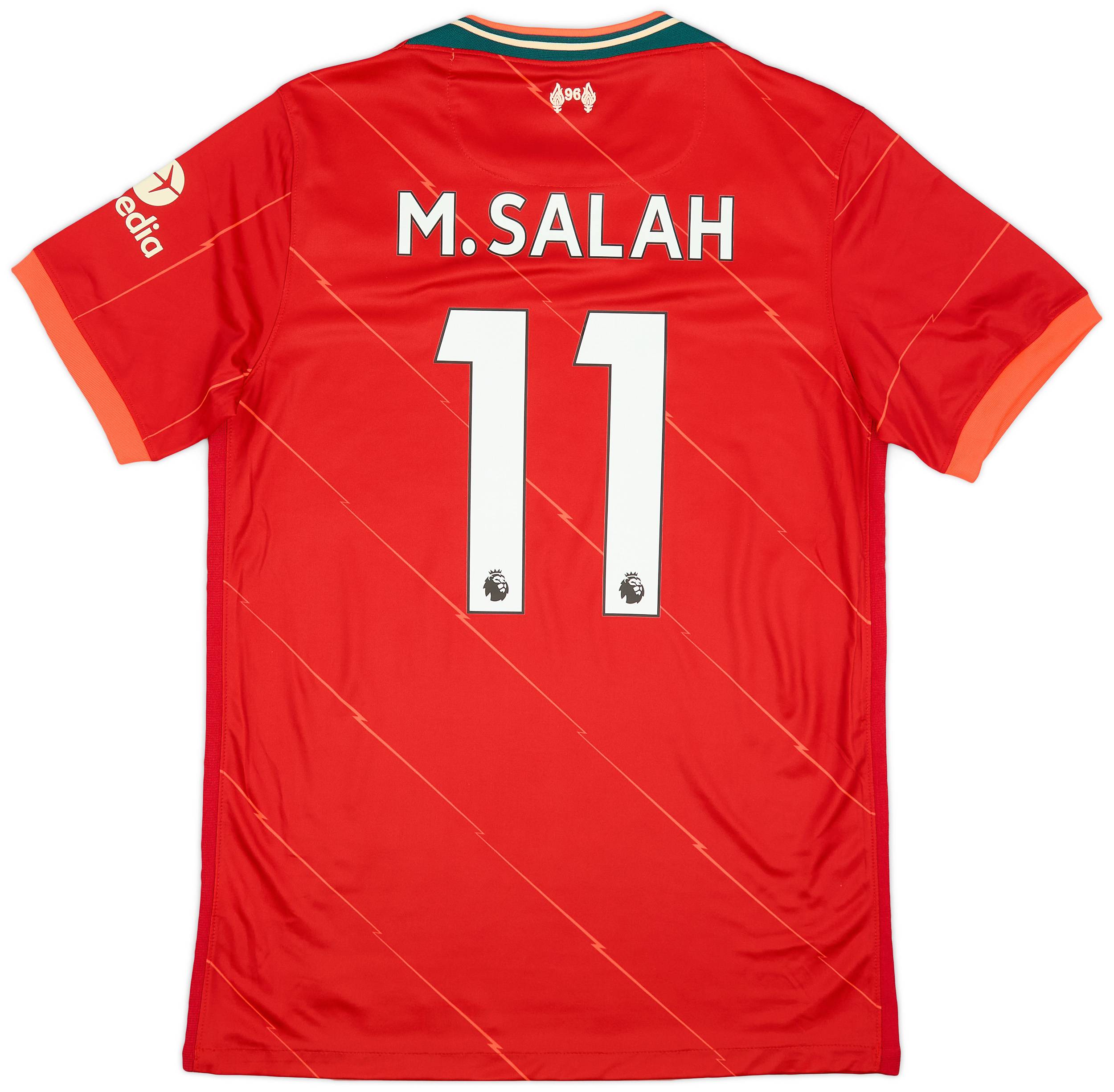 2021 22 Liverpool Home Shirt M.Salah 11 9 10 M
