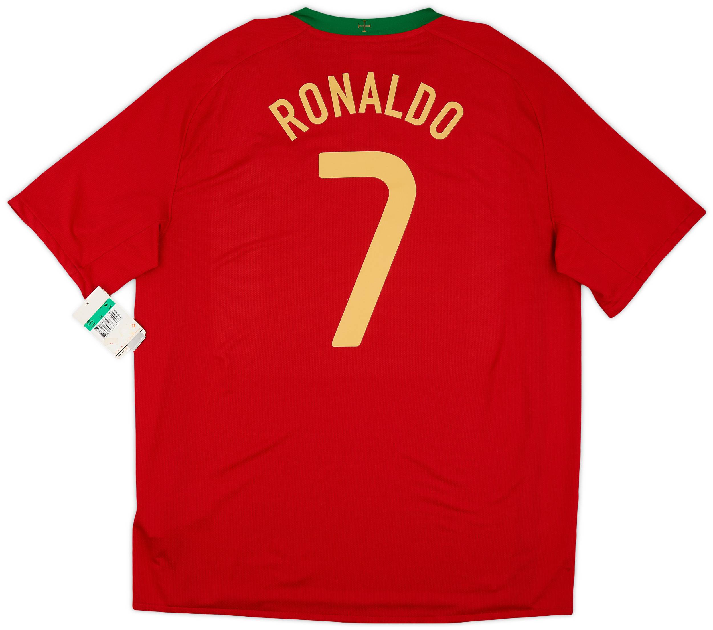 2008 10 Portugal Home Shirt Ronaldo 7 XL