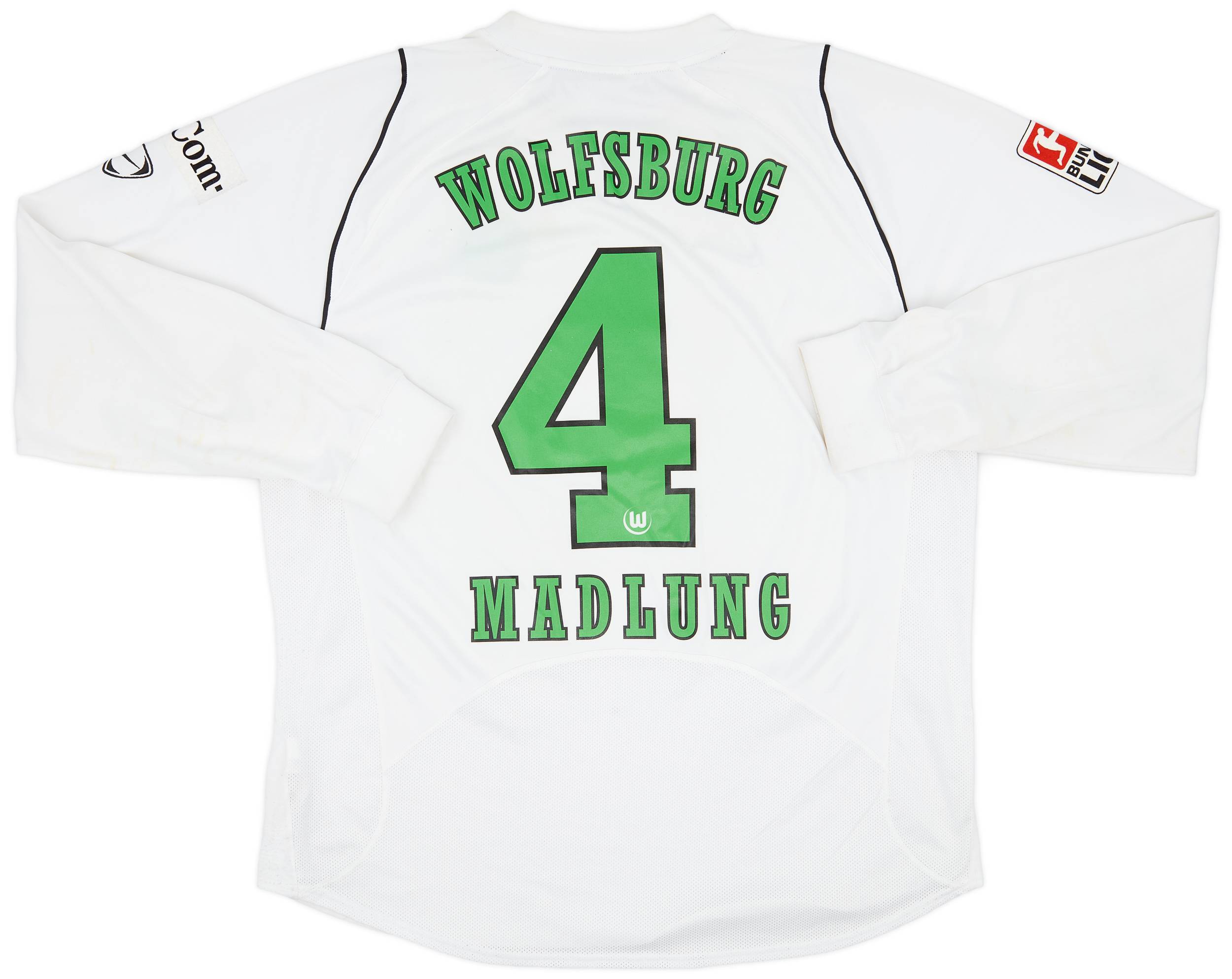 2006-07 Wolfsburg Match Issue Away Shirt Madlung #4