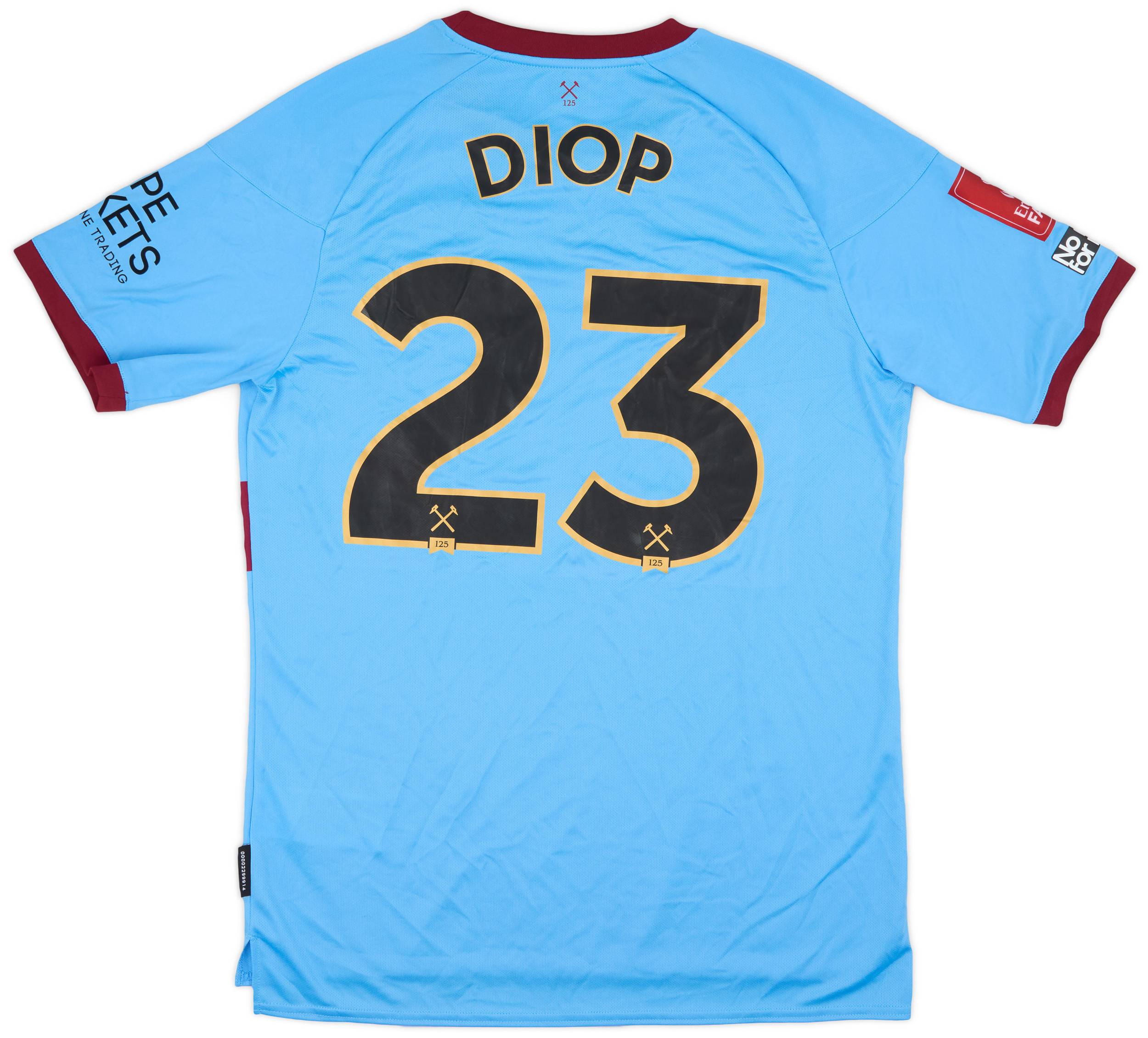 2020-21 West Ham Match Issue FA Cup Away Shirt Diop #23