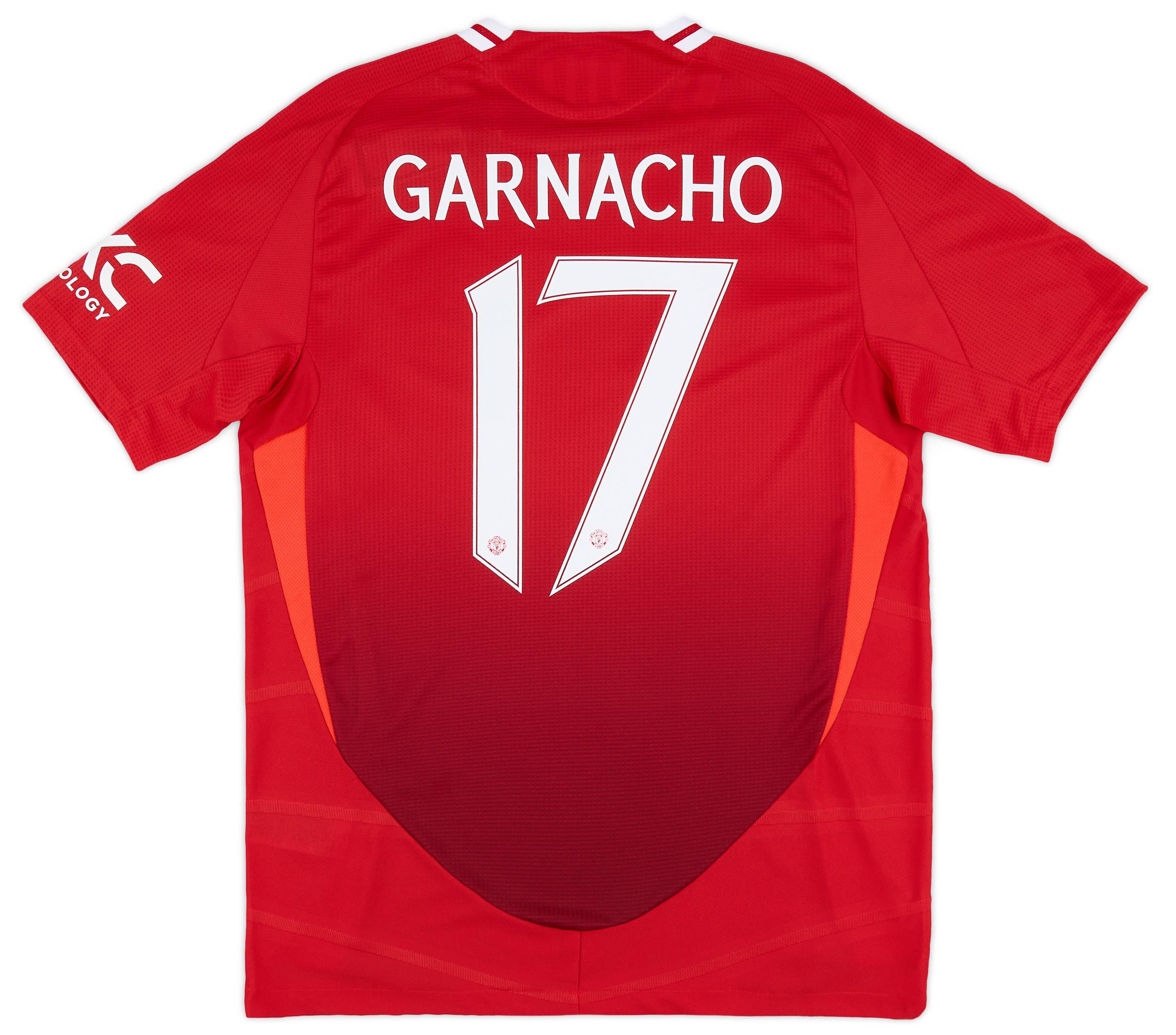 2024-25 Manchester United Authentic Home Shirt Garnacho #17
