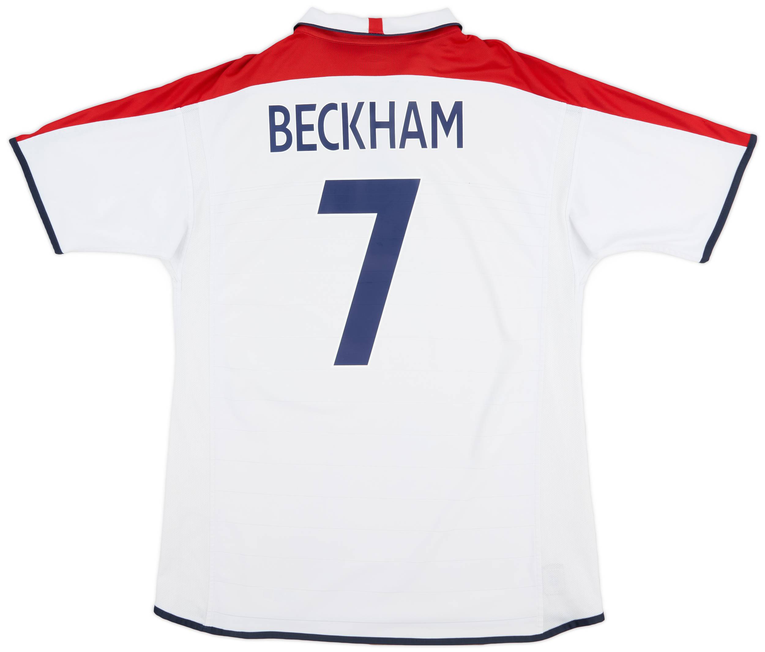 2003-05 England Home Shirt Beckham #7 - 6/10 - (XL)