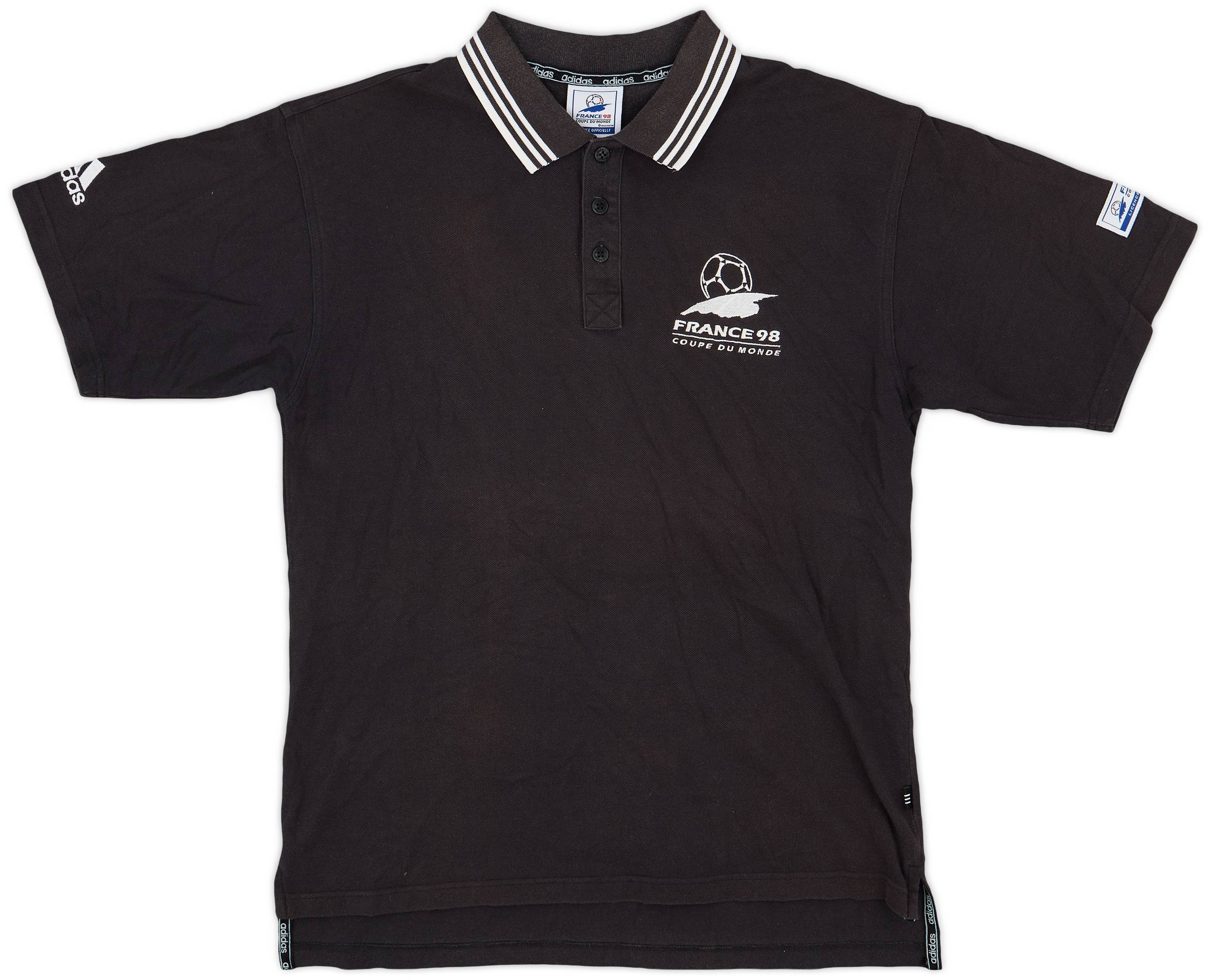 1998 adidas France 98 World Cup Polo Shirt - 7/10 - (M)