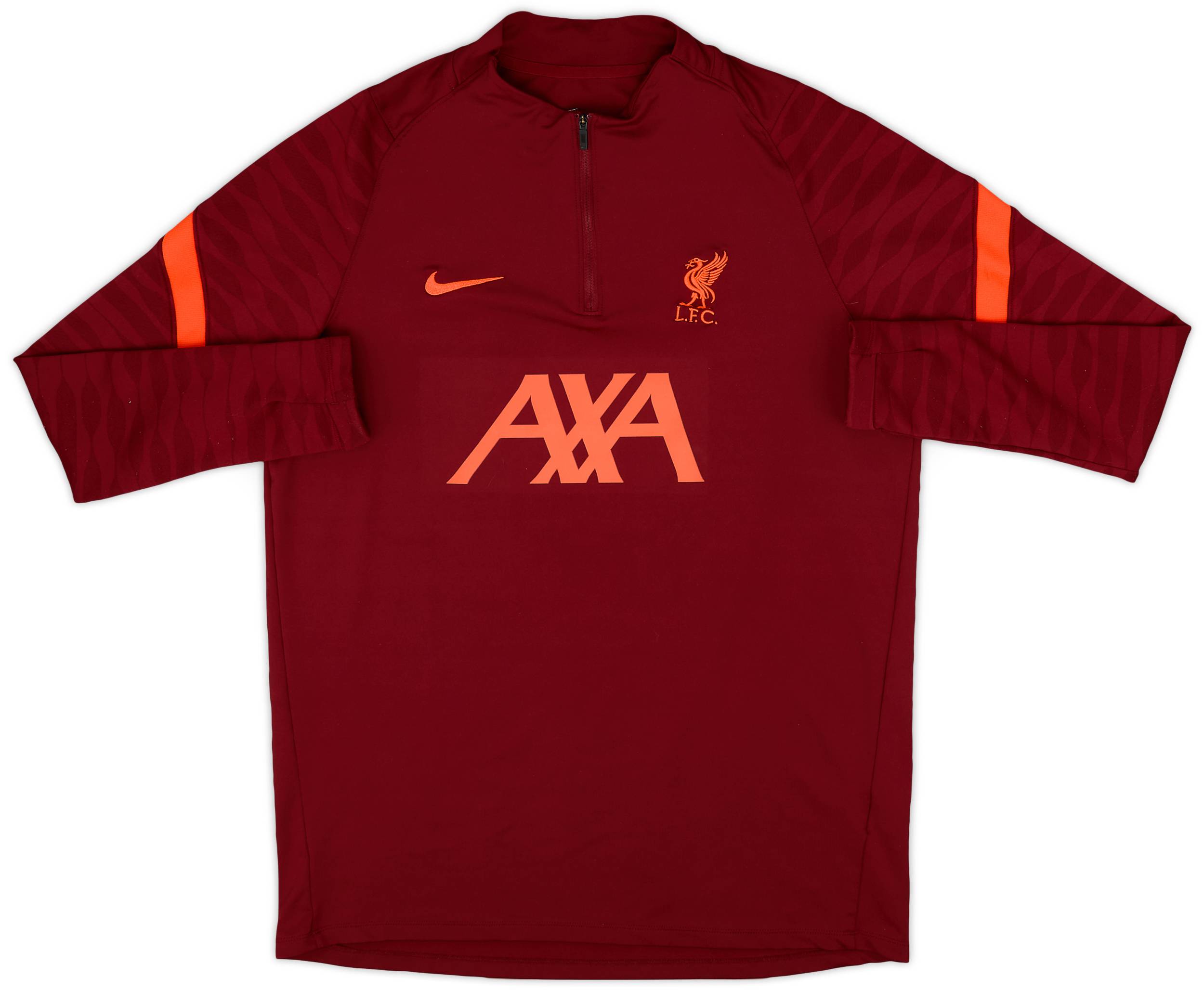 2021-22 Liverpool Nike 1/4 Zip Training Top - 9/10 - (L)