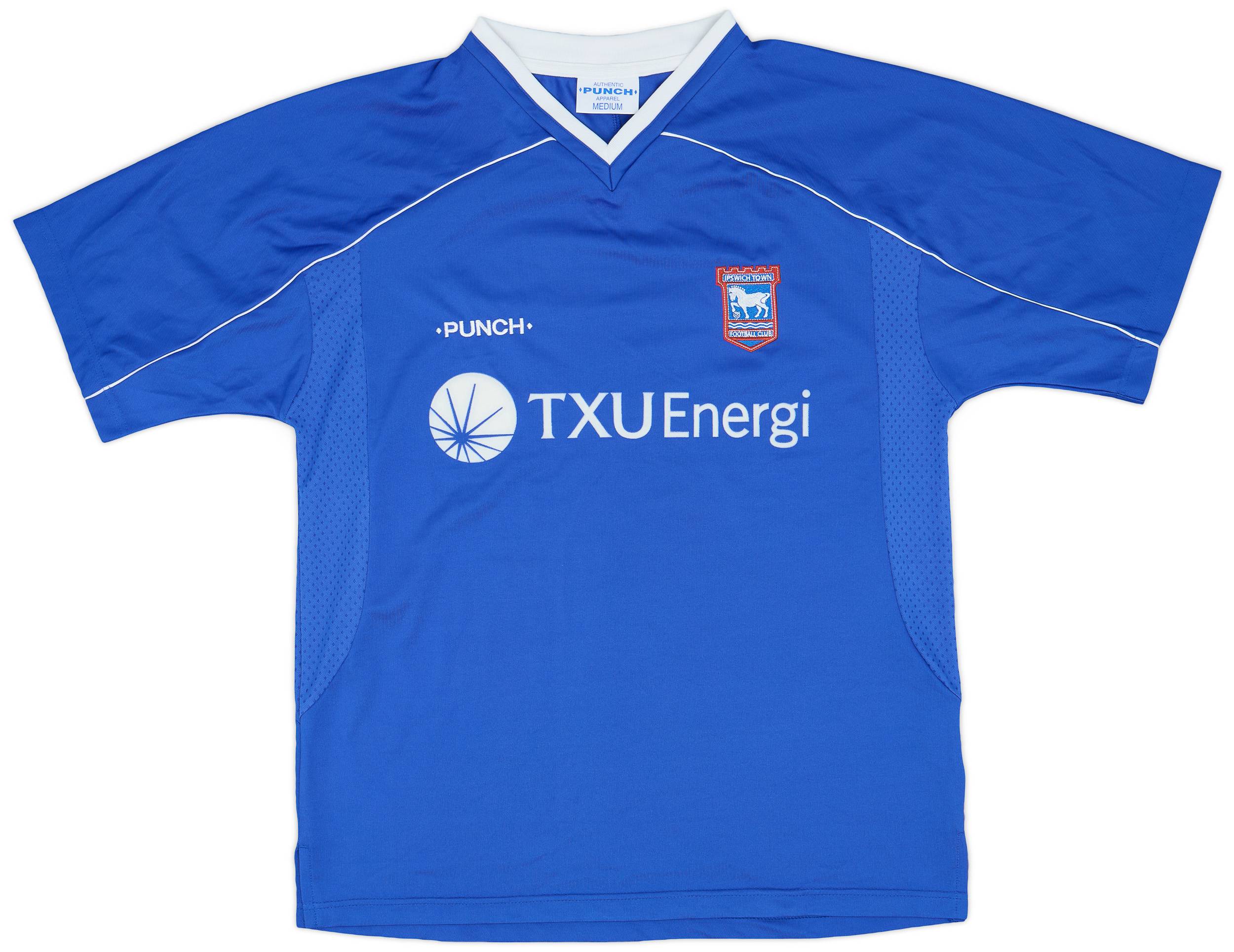 2001-02 Ipswich Home Shirt - 8/10 - (M)