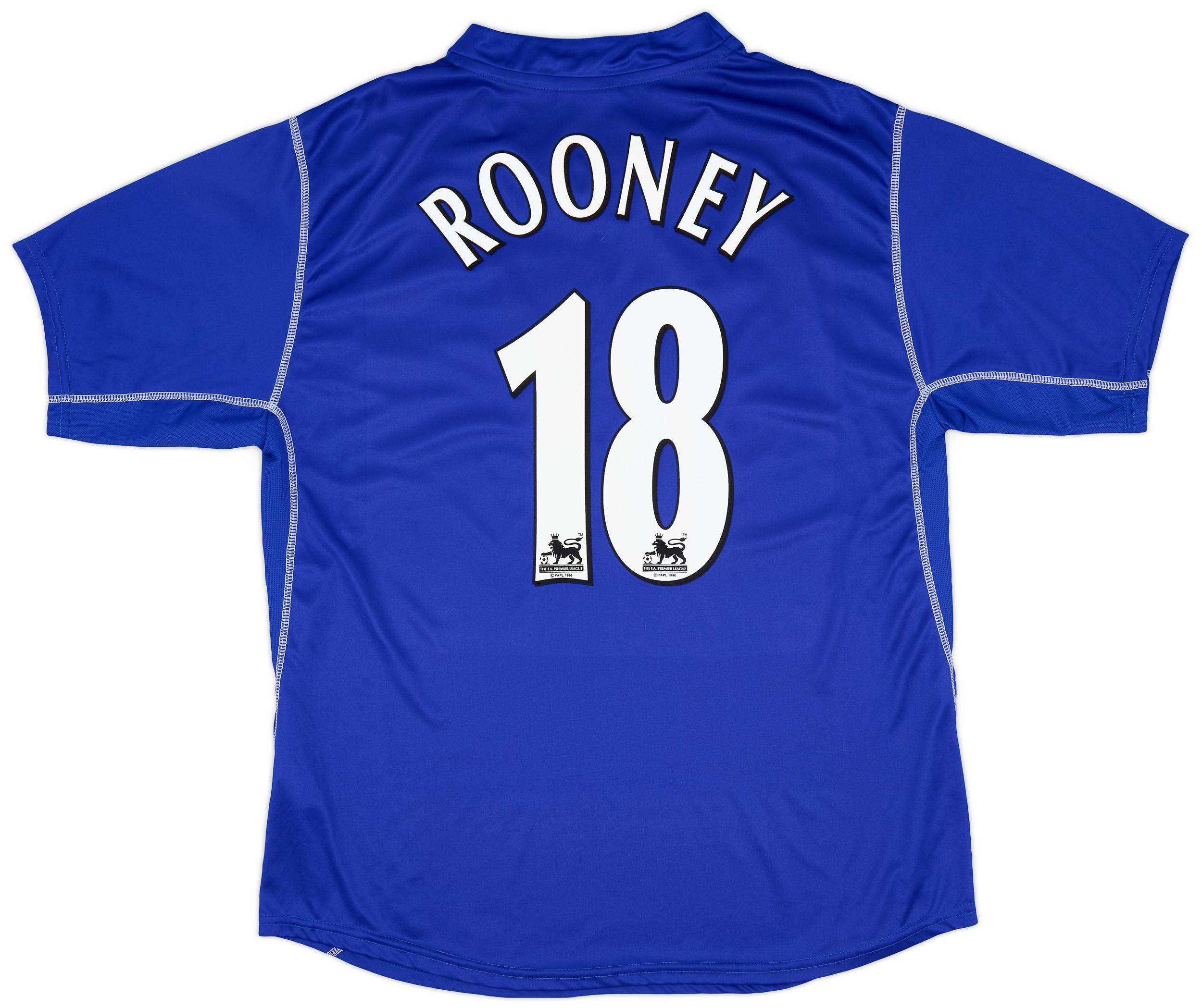 2002-03 Everton Home Shirt Rooney #18 - 9/10 - (XXL)