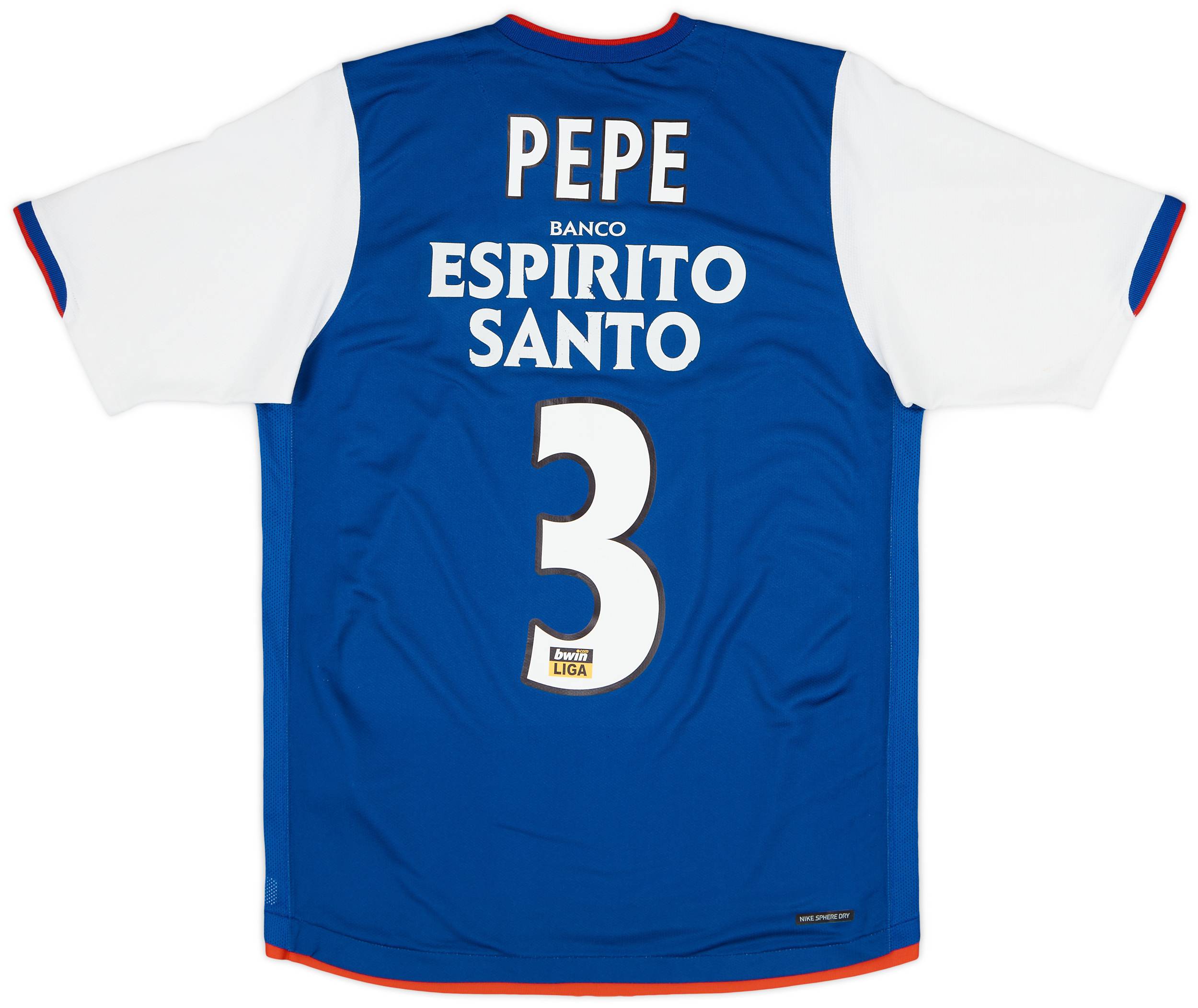 2006-07 Porto Home Shirt Pepe #3 - 6/10 - (M)