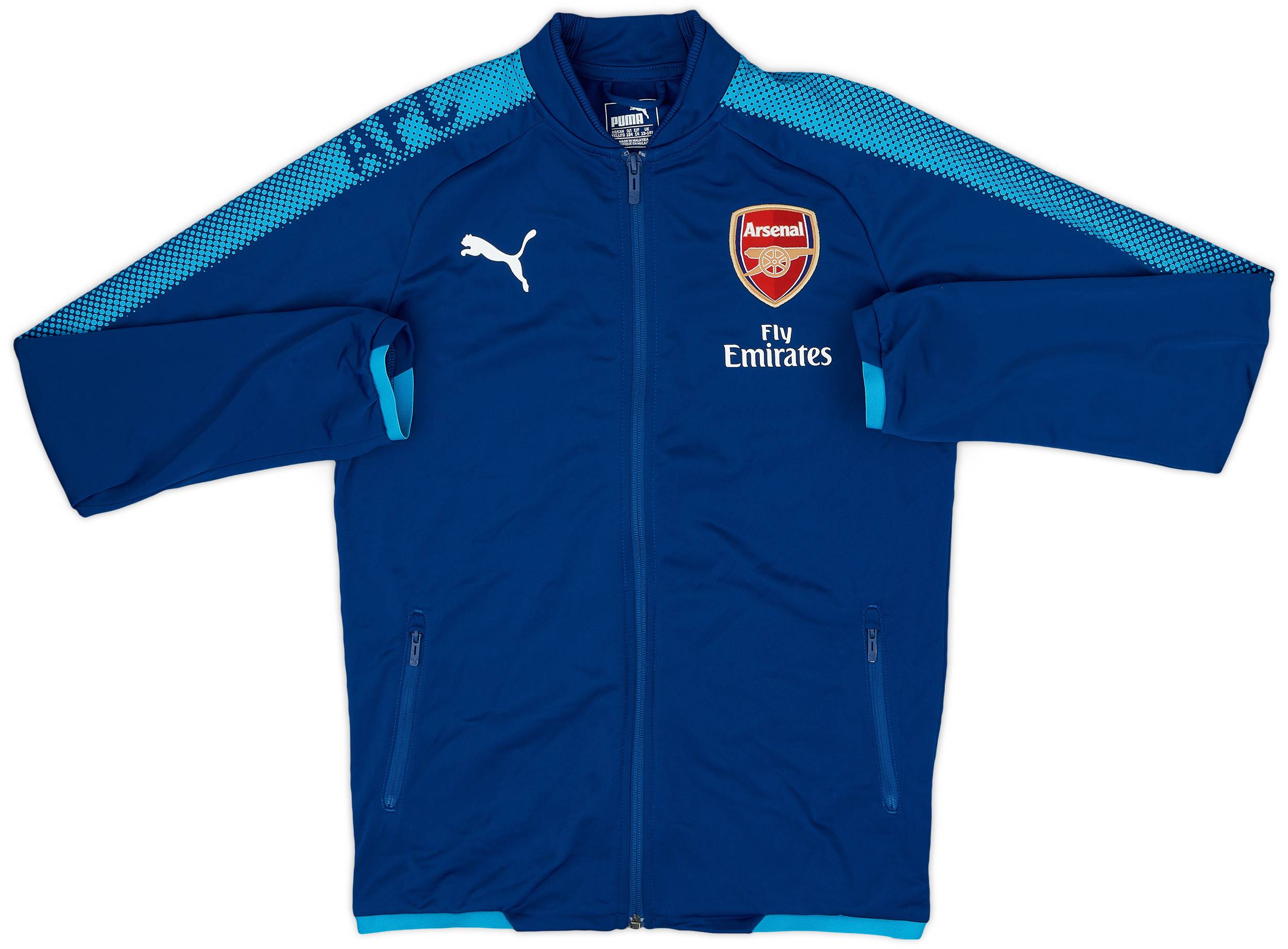 2017-18 Arsenal Puma Track Jacket - 9/10 - (L.Boys)