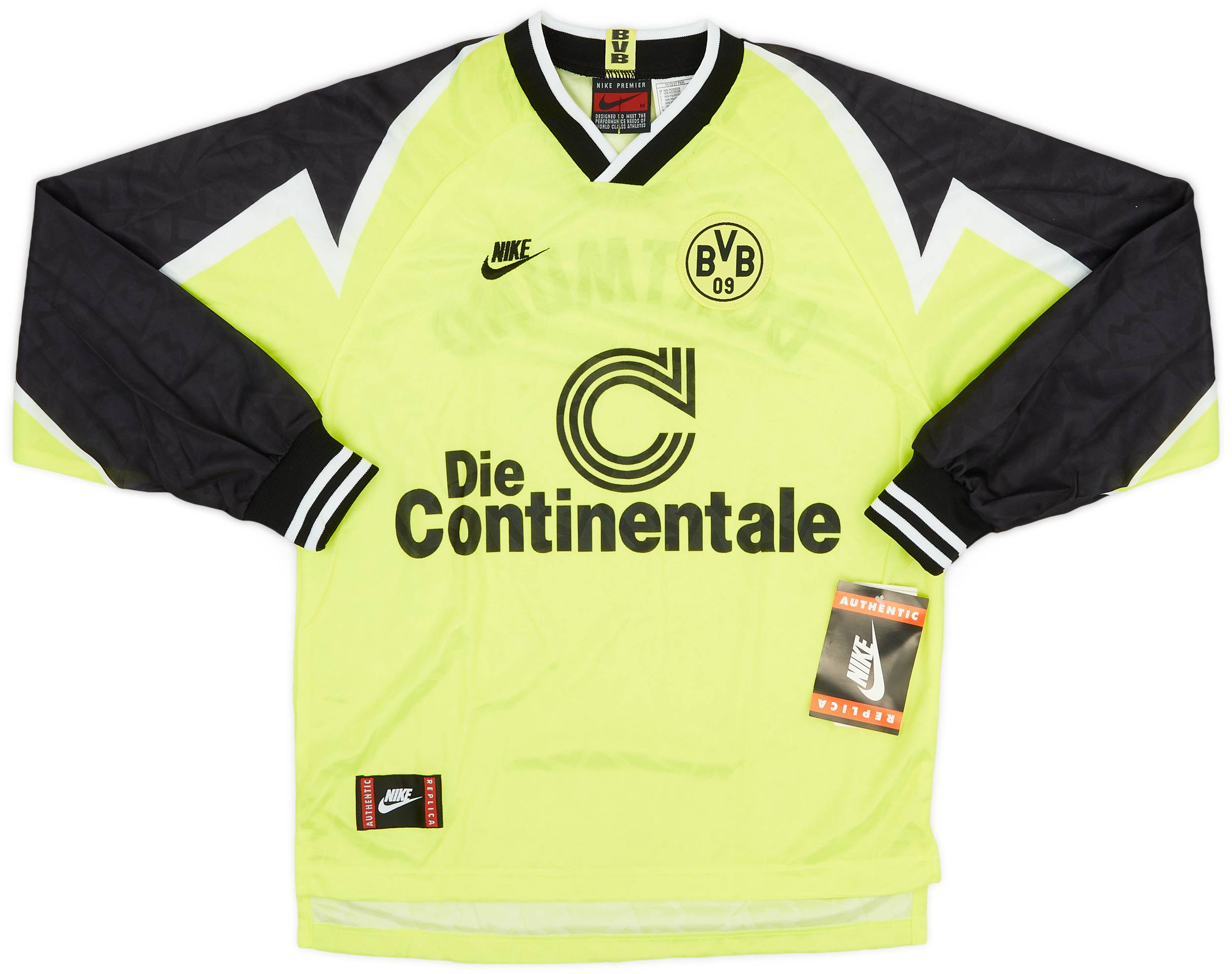 1995-96 Borussia Dortmund Home L/S Shirt (M)