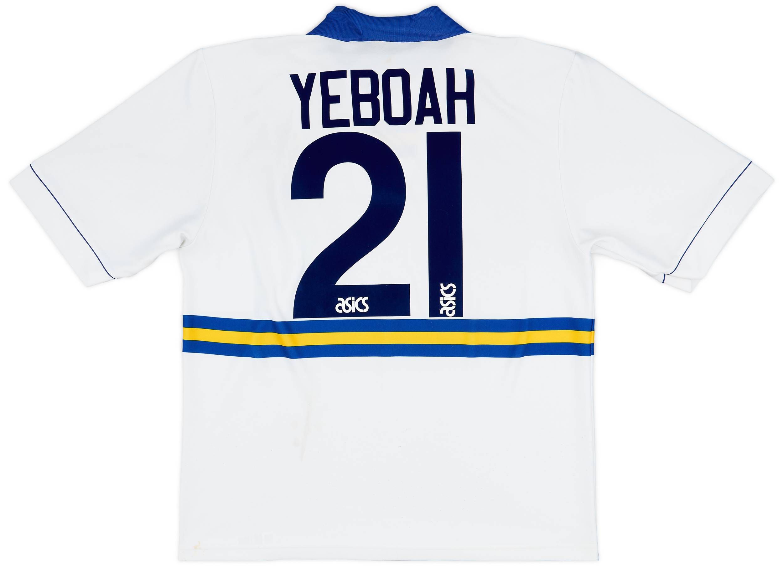 1993-95 Leeds United Home Shirt Yeboah #21 - 7/10 - (XL)