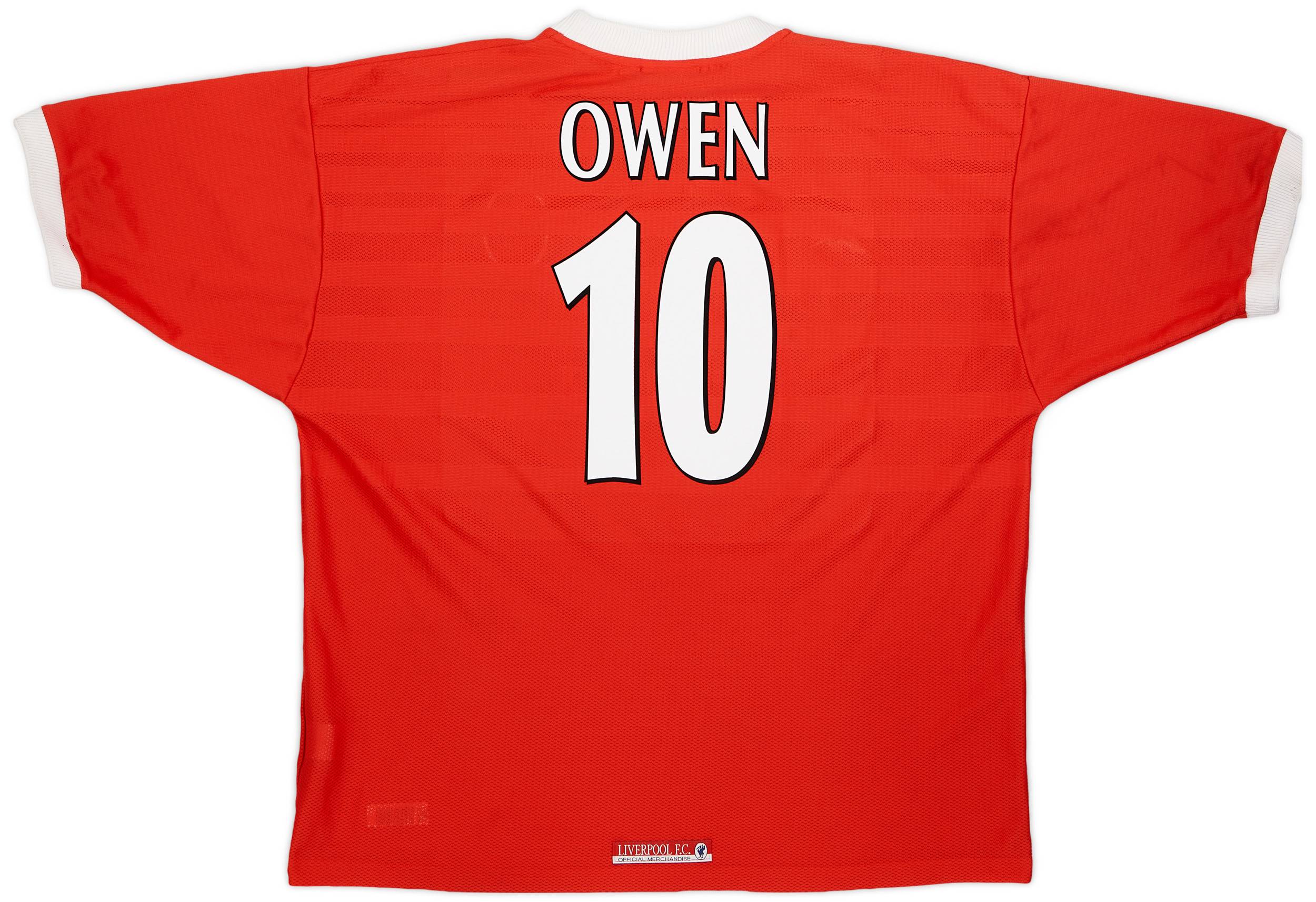 1998-00 Liverpool Home Shirt Owen #10 - 9/10 - (XXL)
