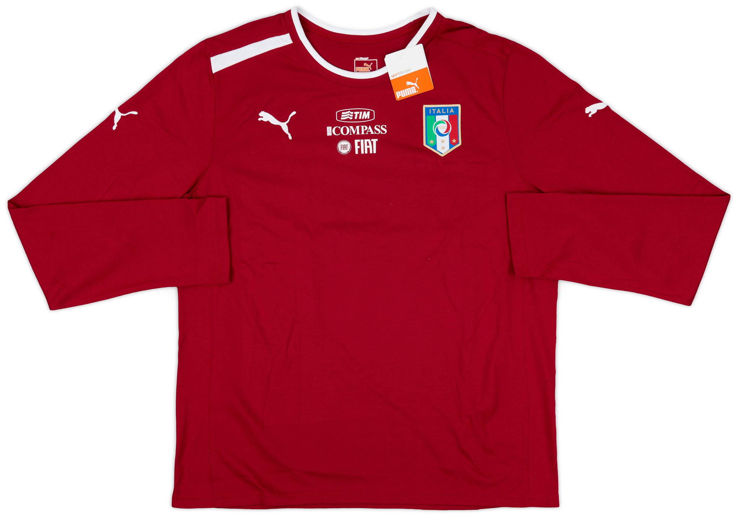 2013-14 Italy Player Issue Puma L/S Tee (XL)