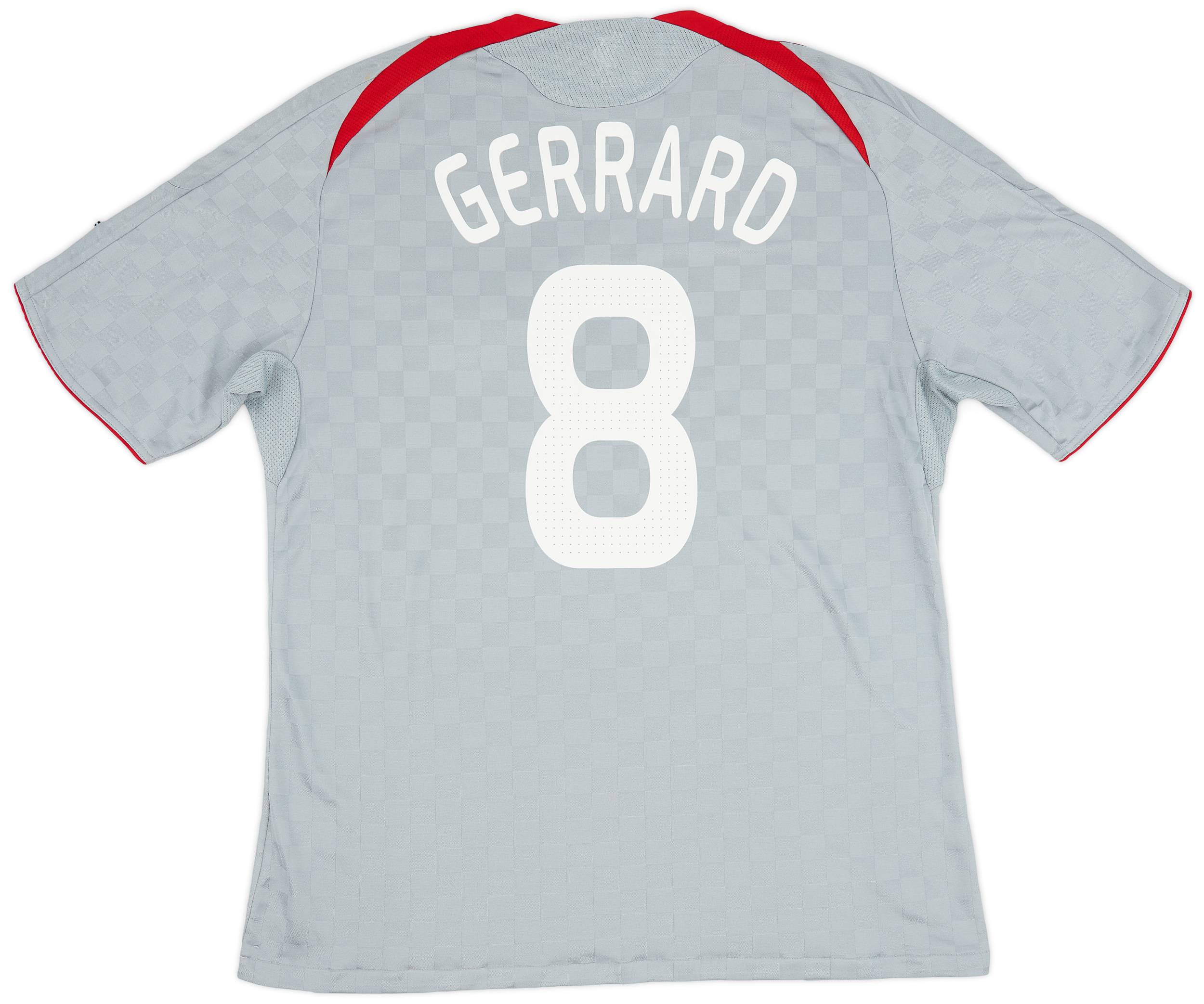 2008-09 Liverpool Away Shirt Gerrard #8 - 5/10 - (XL)