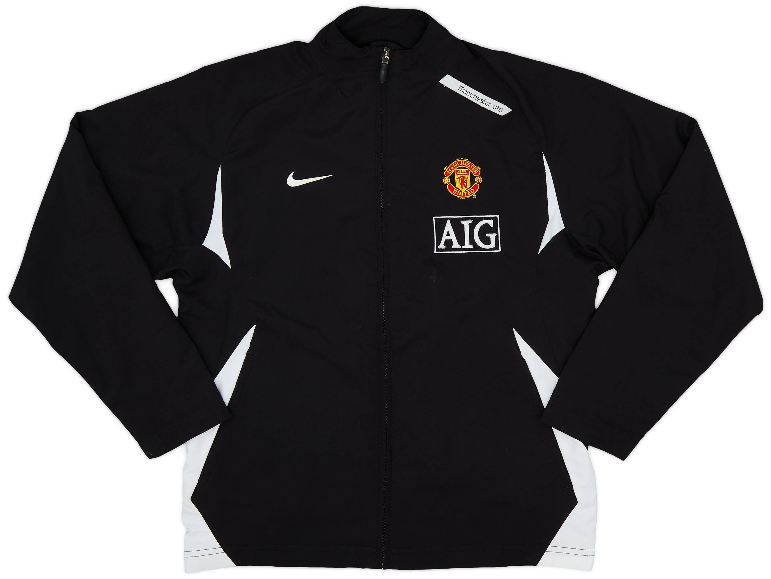 2007-08 Manchester United Nike Track Jacket - 9/10 - (L.Boys)
