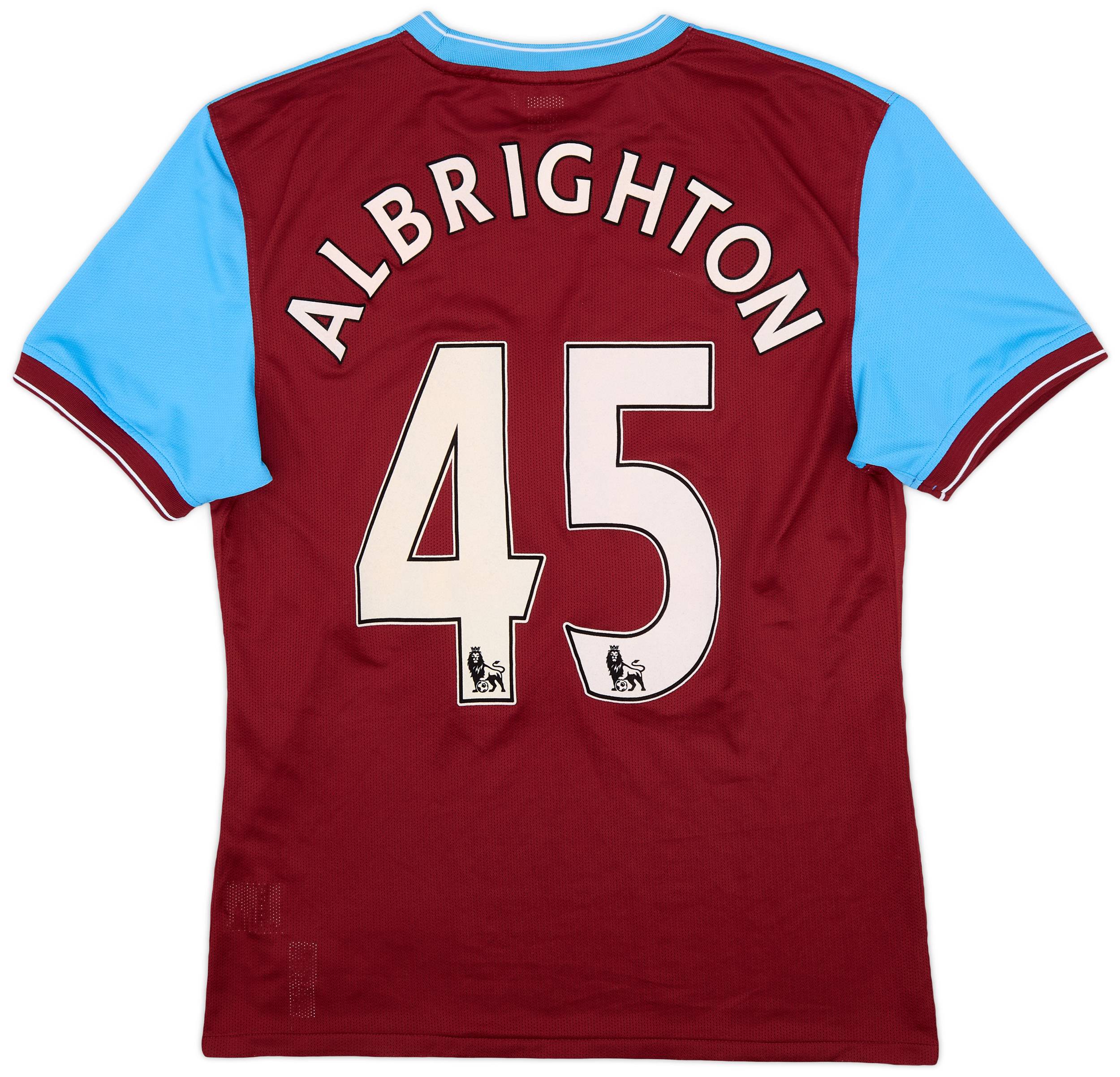 2009-10 Aston Villa Player Issue Home Shirt Albrighton #45 - 6/10 - (L)