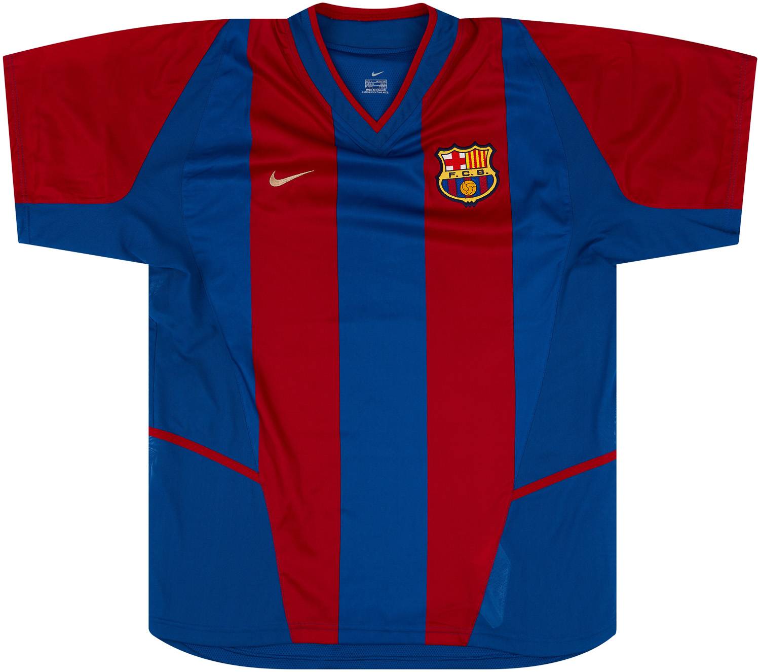2002-03 Barcelona Player Issue Signed Home Shirt Puyol #5